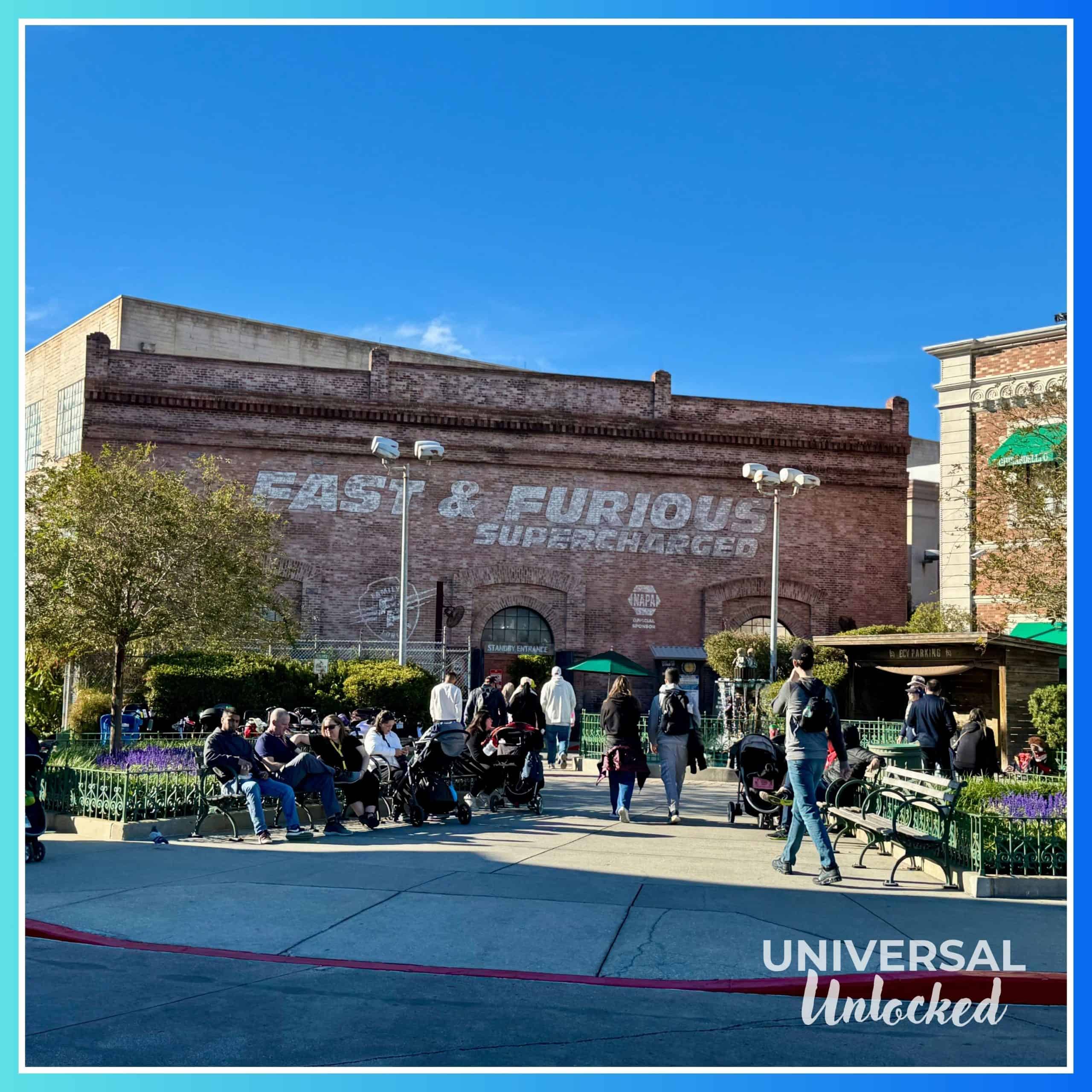 Fast & Furious - Supercharged™ ride facade at Universal Studios Florida