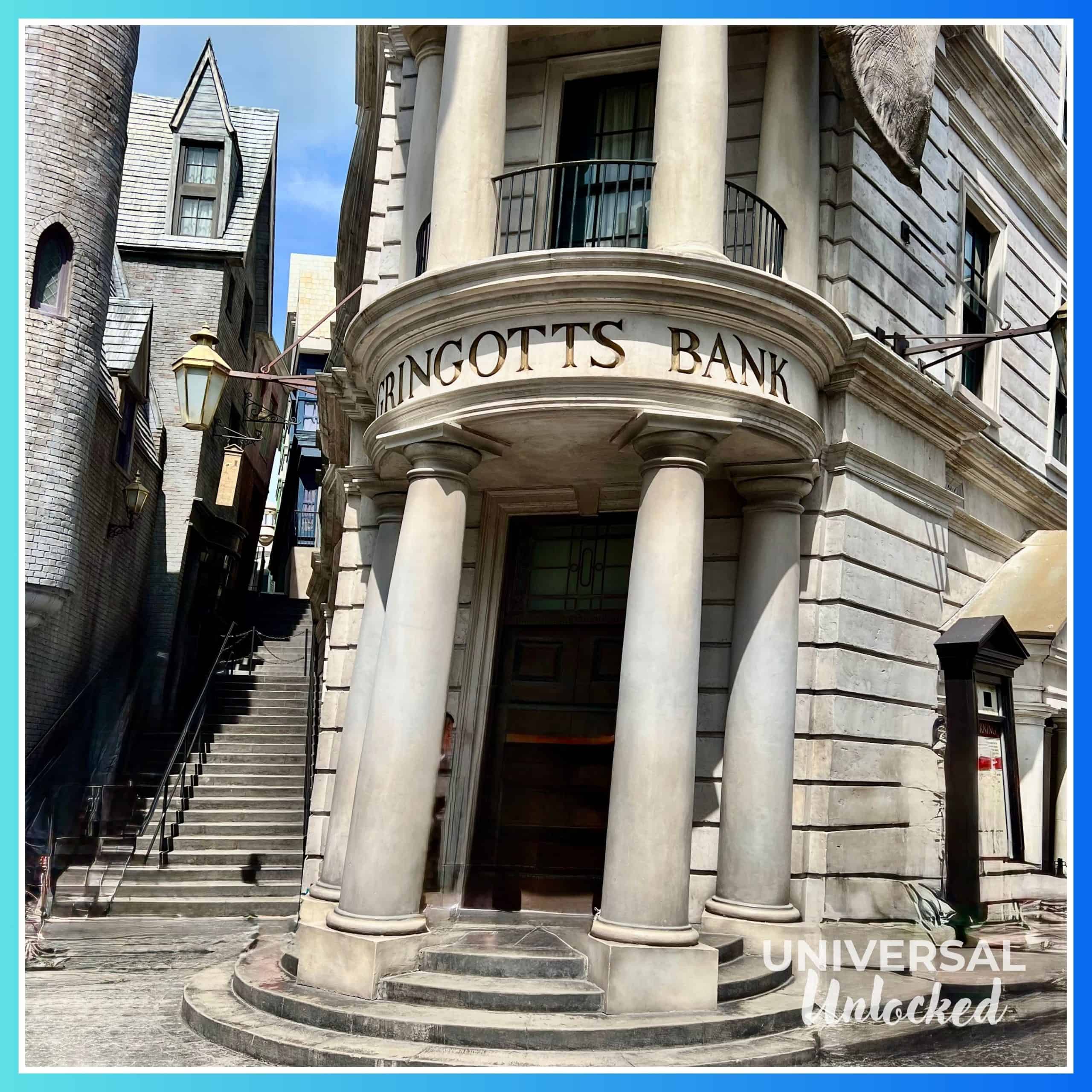 Ride facade of Harry Potter and the Escape from Gringotts™