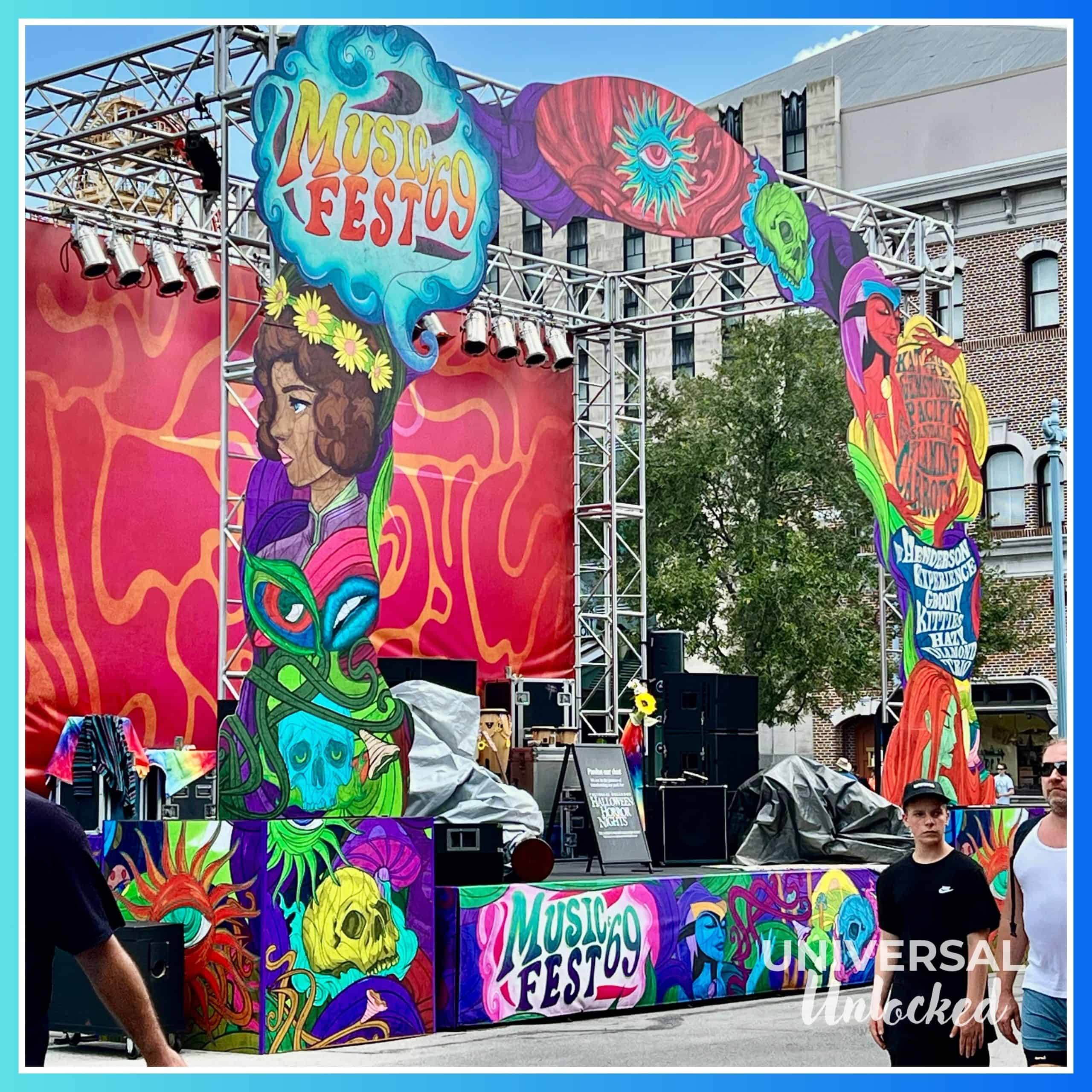 Street concert at Universal Studios Florida