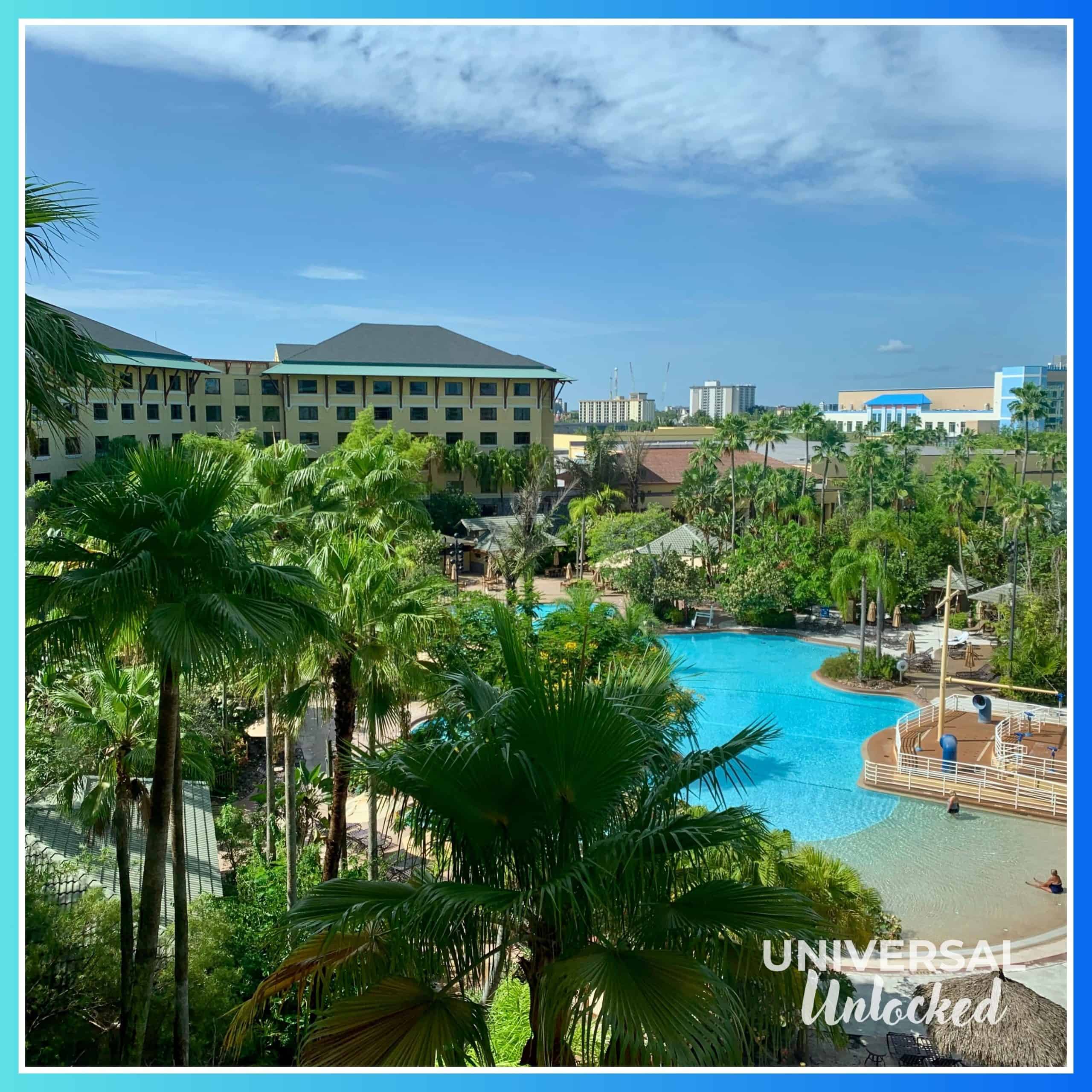Pool at the Royal Pacific Resort for the Universal Unlocked Ultimate Planning Guide 2025