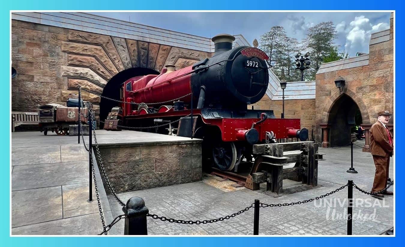 Image of the hogwarts express for a section about the wizarding world of harry potter