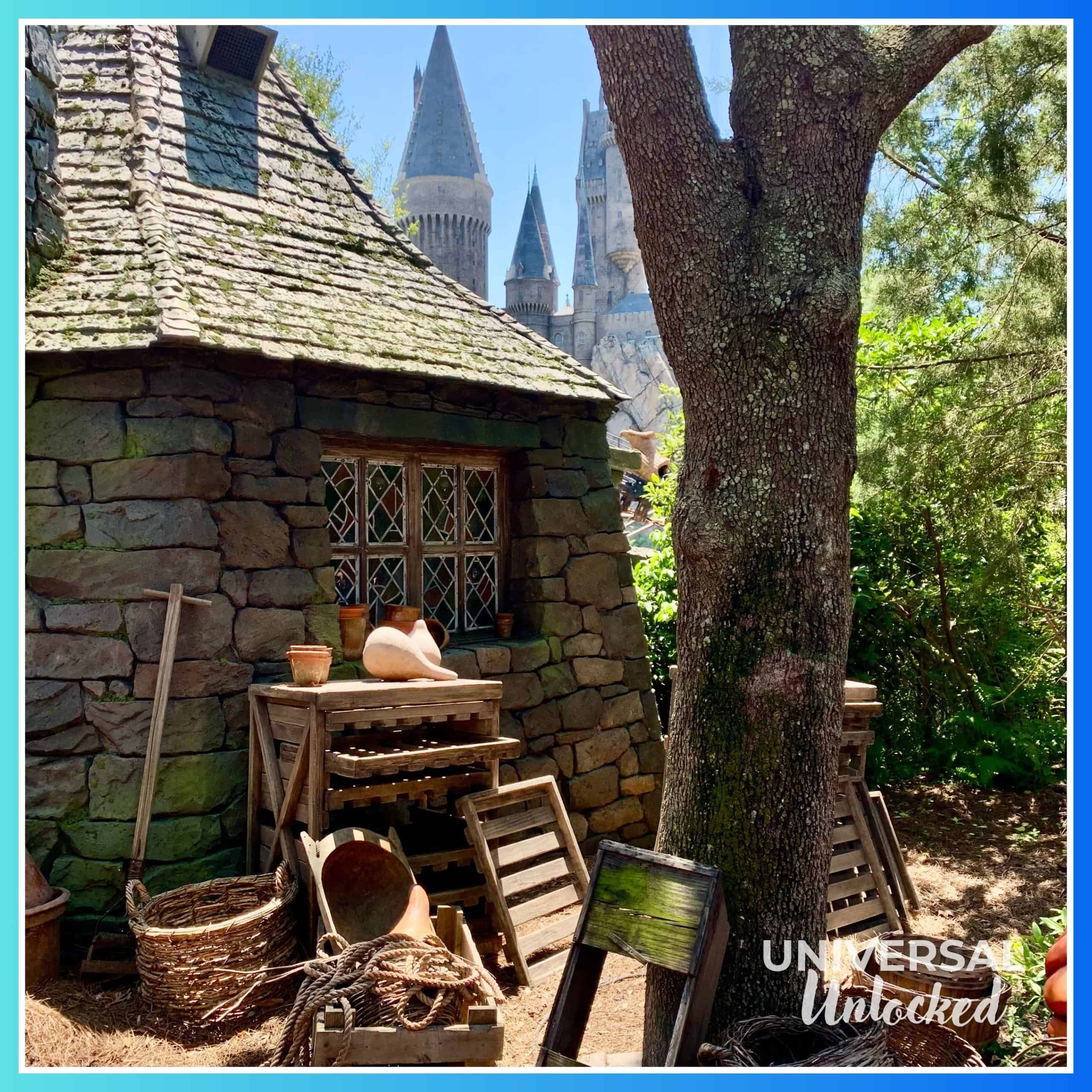 Hagrid's Hut at Hagrid’s Magical Creatures Motorbike Adventure™ in The Wizarding World of Harry Potter™ – Hogsmeade™ at Islands of Adventure