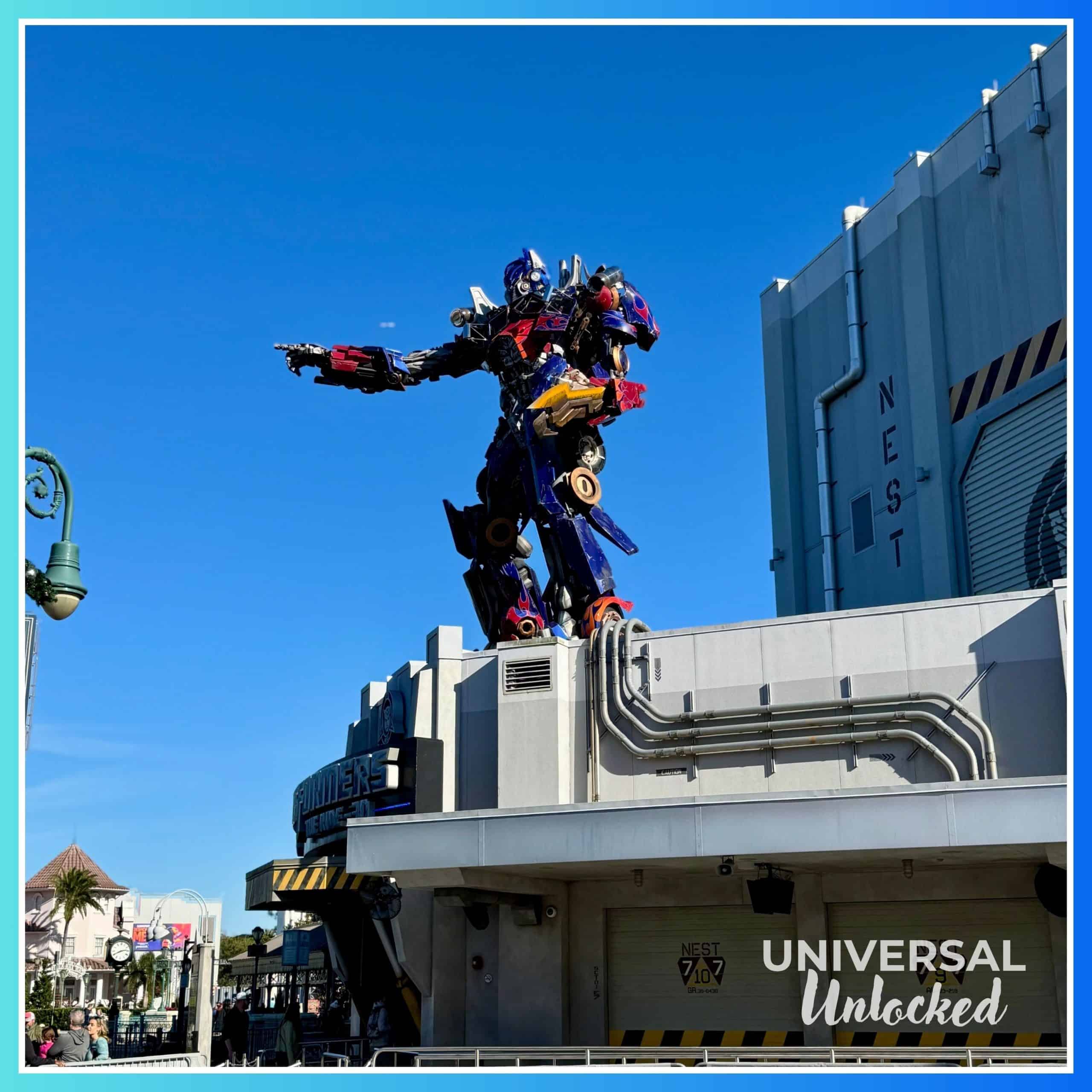 TRANSFORMERS™ The Ride – 3D in the New York area of Universal Studios Florida