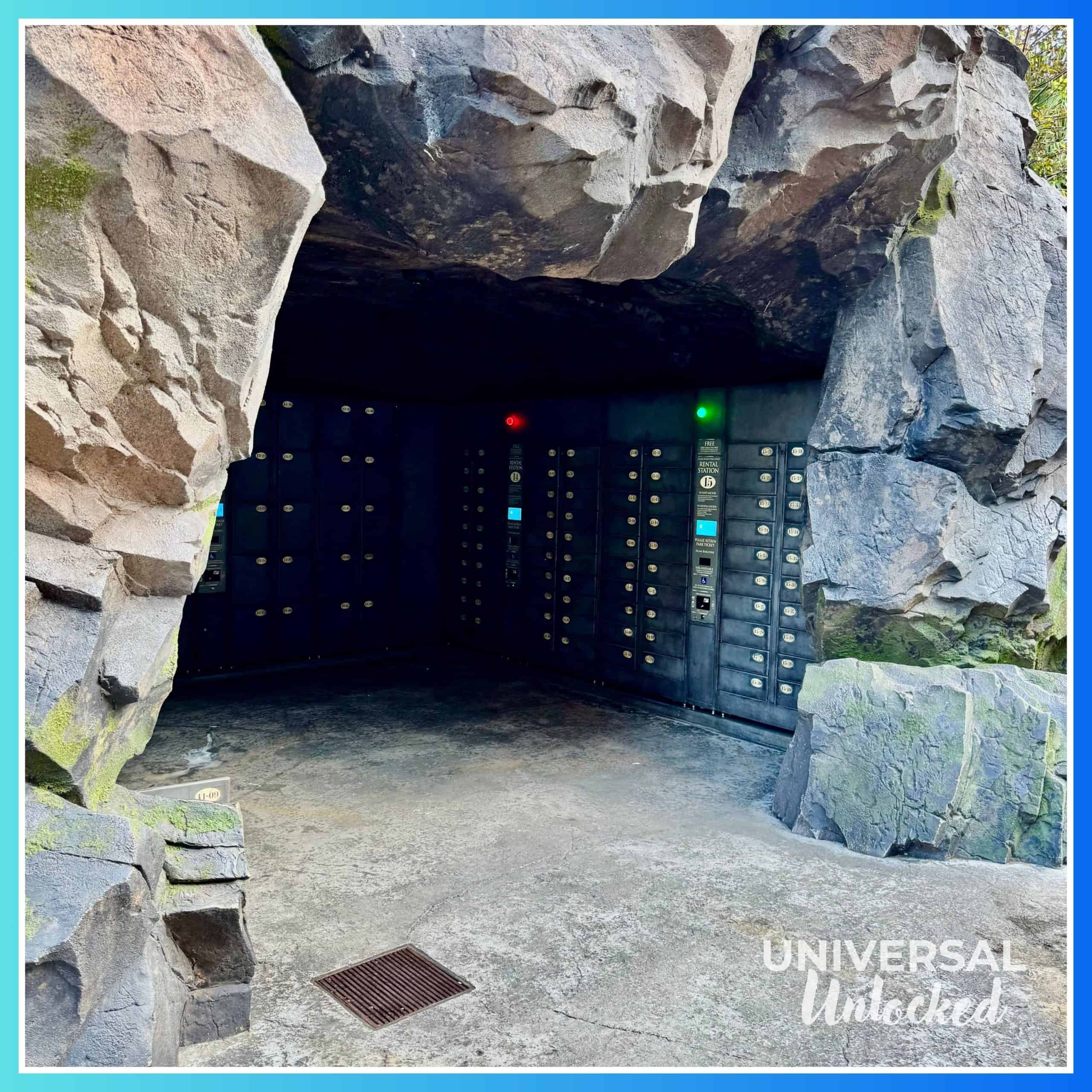 Ride lockers at Harry Potter and the Forbidden Journey in The Wizarding World of Harry Potter™ – Hogsmeade™ at Islands of Adventure