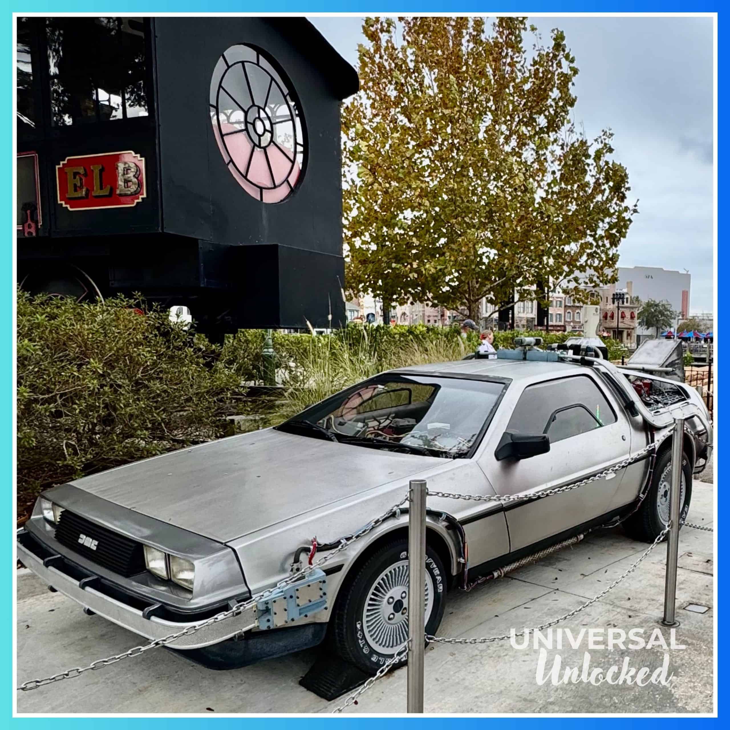 The DeLorean from the old Back to the Future ride at Universal Studios Florida