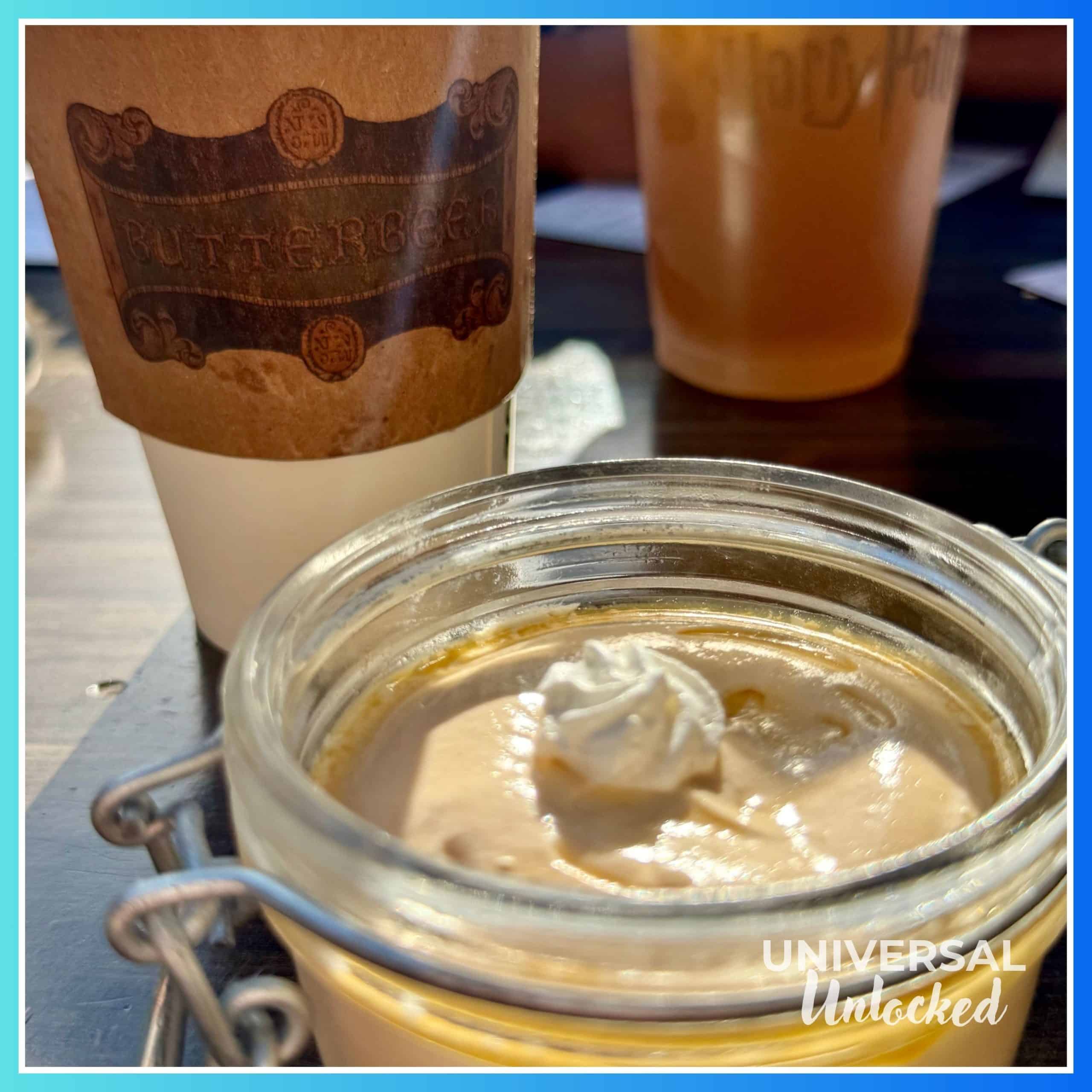 Butterbeer™ in the hot and potted cream varieties in The Wizarding World of Harry Potter™ – Hogsmeade™ in Islands of Adventure