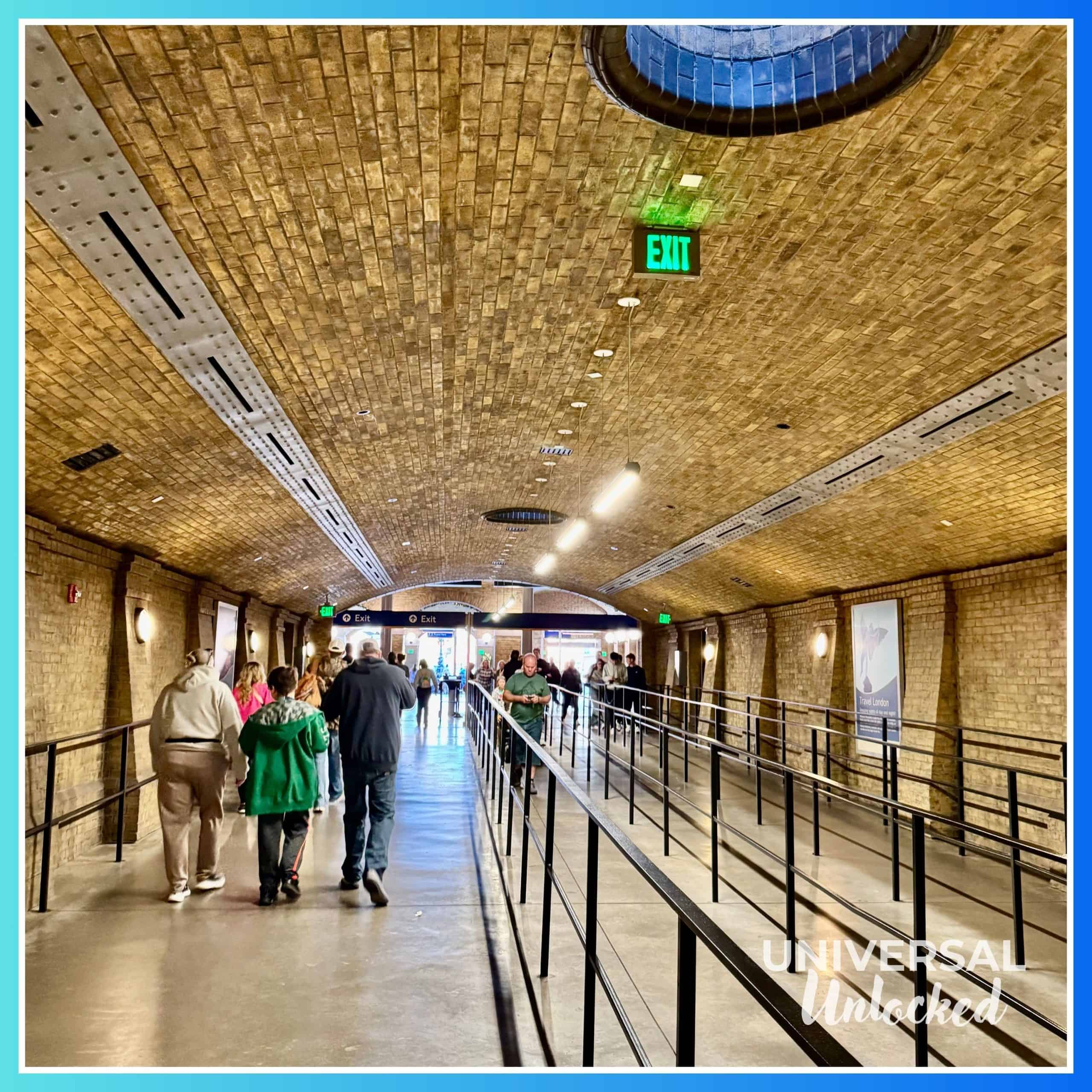Inside King's Cross Station in the London area of Universal Studios Florida