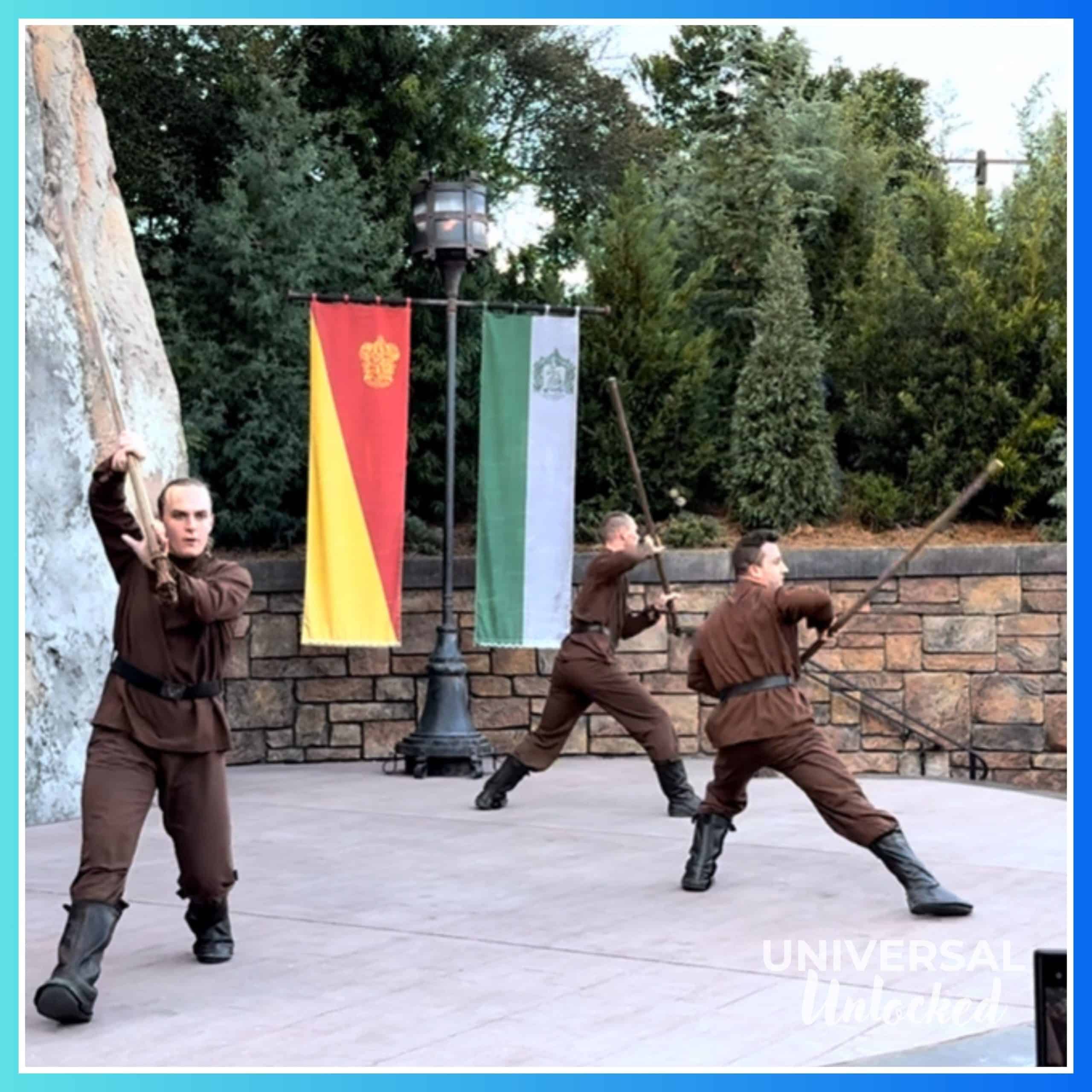 Triwizard Spirit Rally in The Wizarding World of Harry Potter™ – Hogsmeade™ at Islands of Adventure
