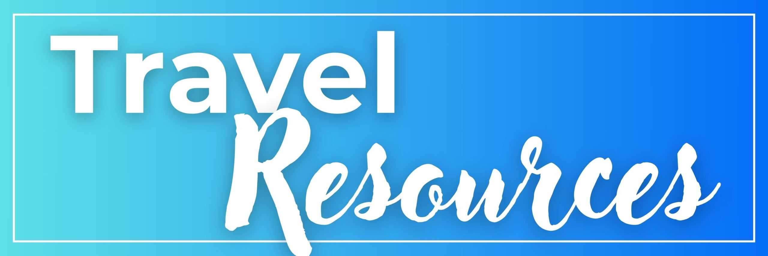 Travel Resources Page Header