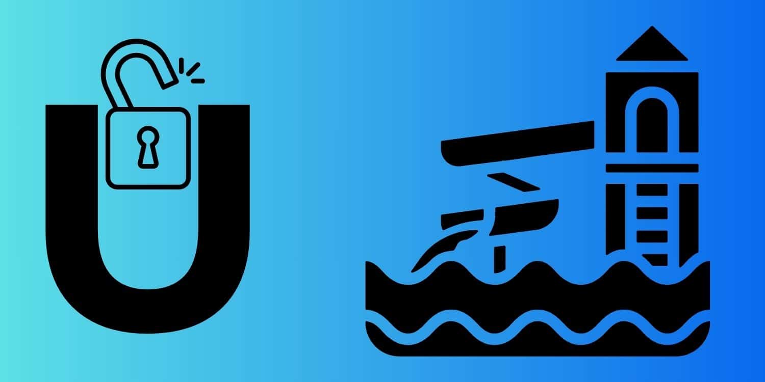 image header for universal unlocked's unlock water rides logo