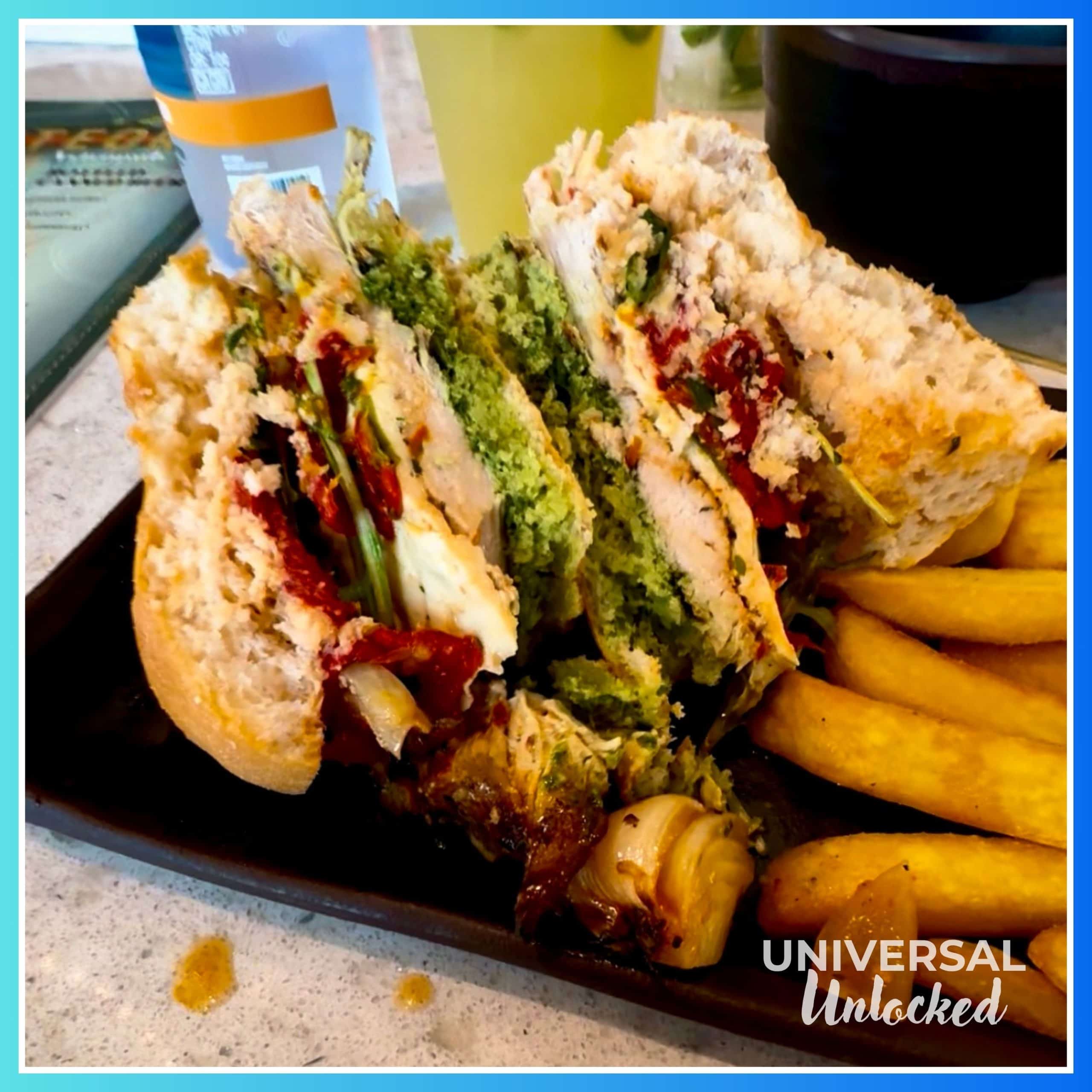 Chicken Sandwich at the Meteor Astropub in Celestial Park at EPIC Universe