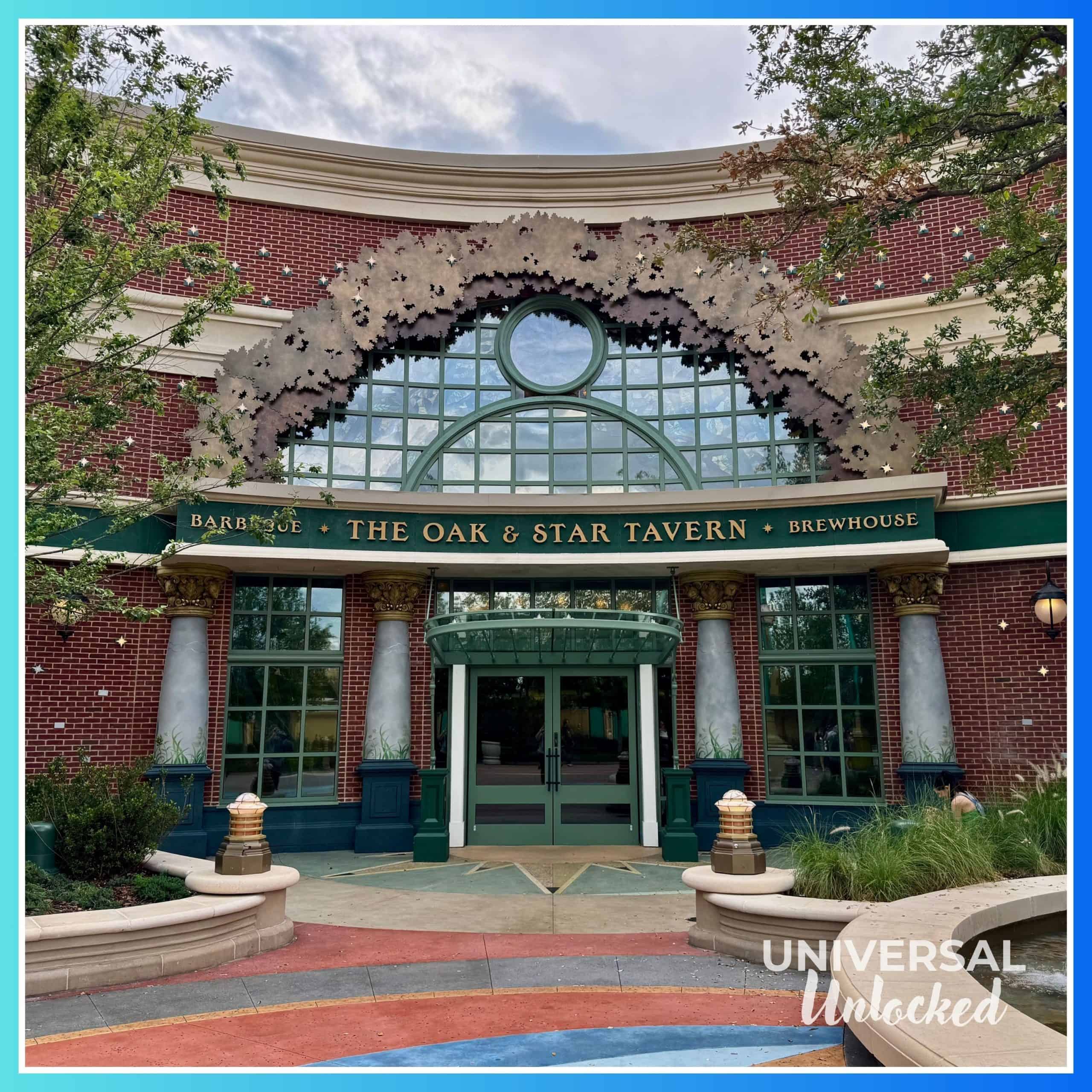 The Oak & Star Tavern, a new restaurant at EPIC Universe with great gluten free options