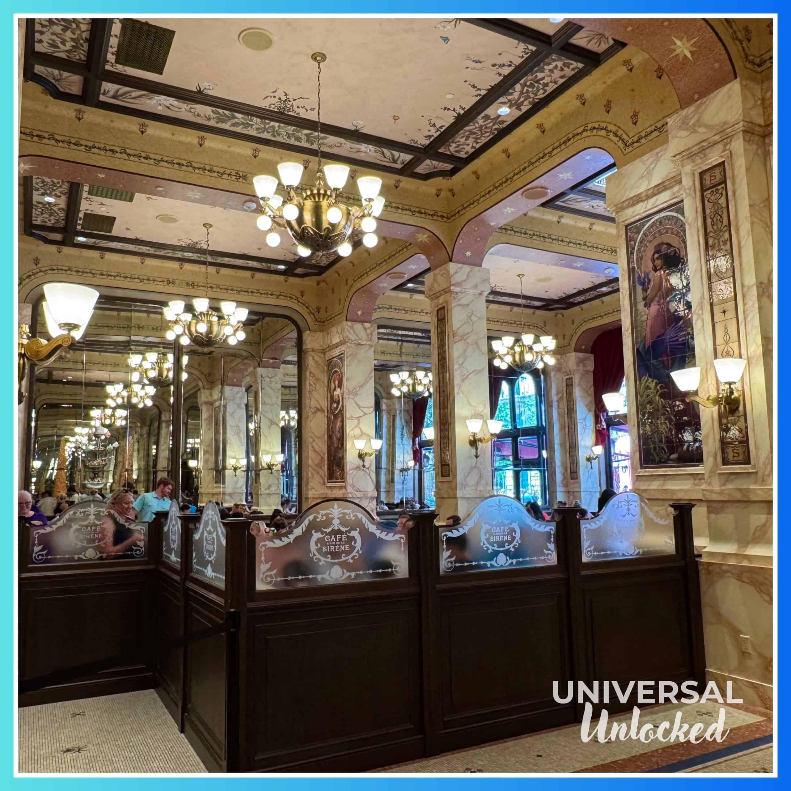 Inside Café L’air De La Sirène™ in the Wizarding World of Harry Potter - Ministry of Magic at EPIC Universe