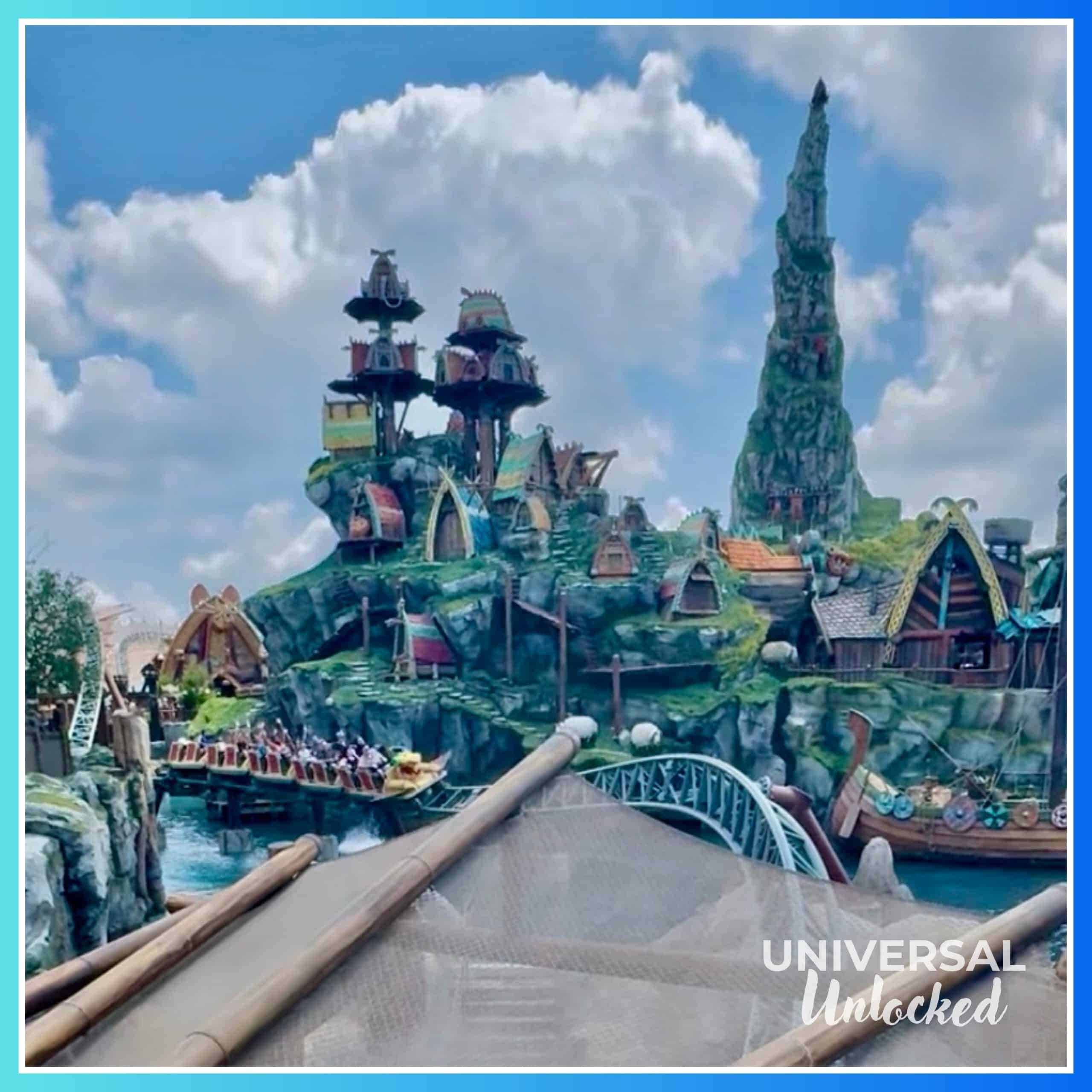 Hiccup's Wing Gliders in the Isle of Berk for the Universal Unlocked EPIC Universe Ride Rank 2025