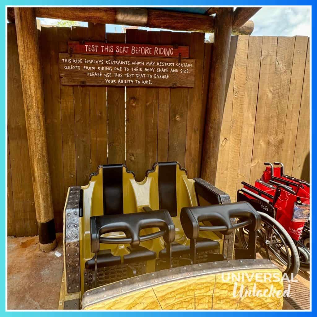 Hiccup's Wing Gliders test seat in the Isle of Berk for the Universal Unlocked EPIC Universe Ride Rank 2025