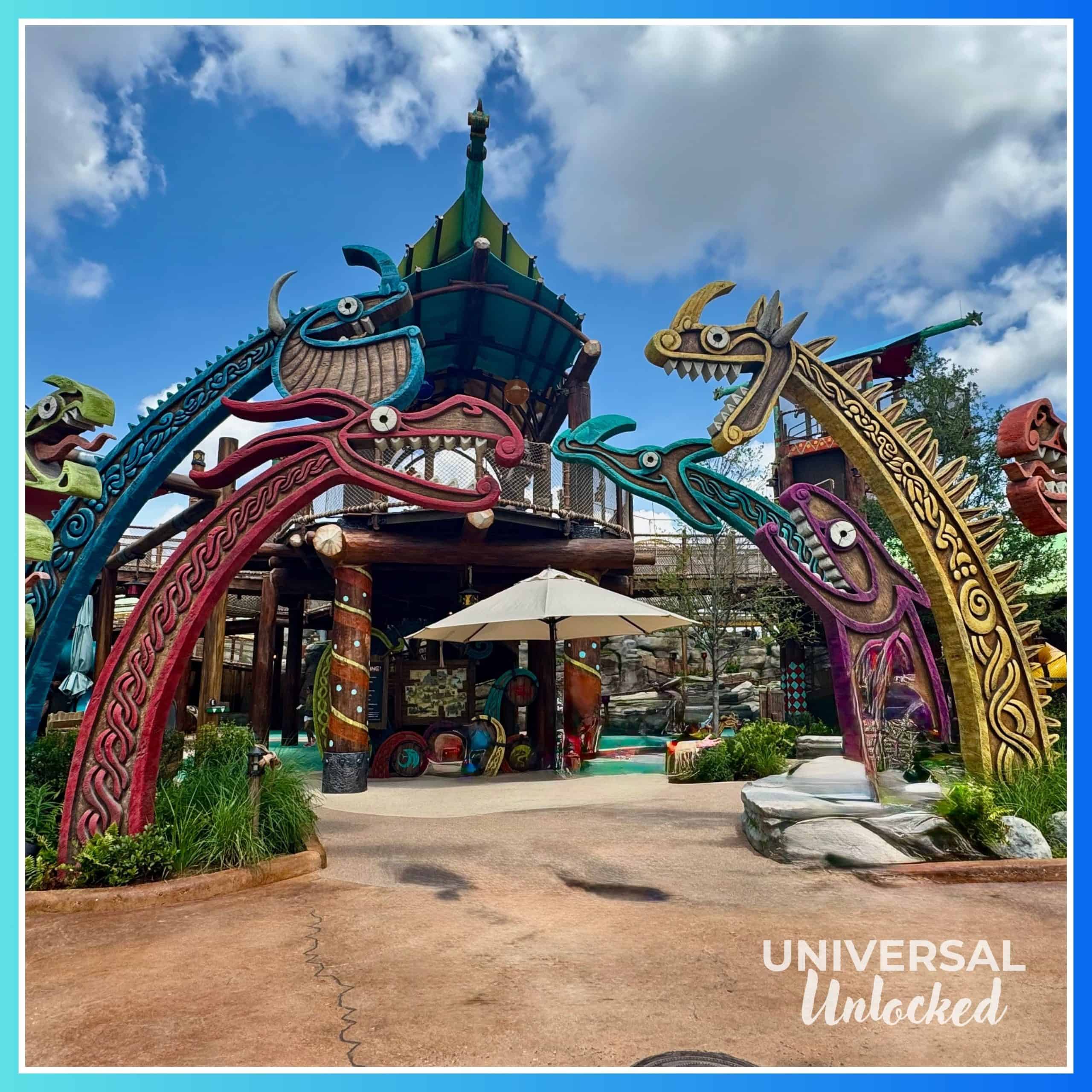 Viking Training Camp in the Isle of Berk for the Universal Unlocked EPIC Universe Ride Rank 2025