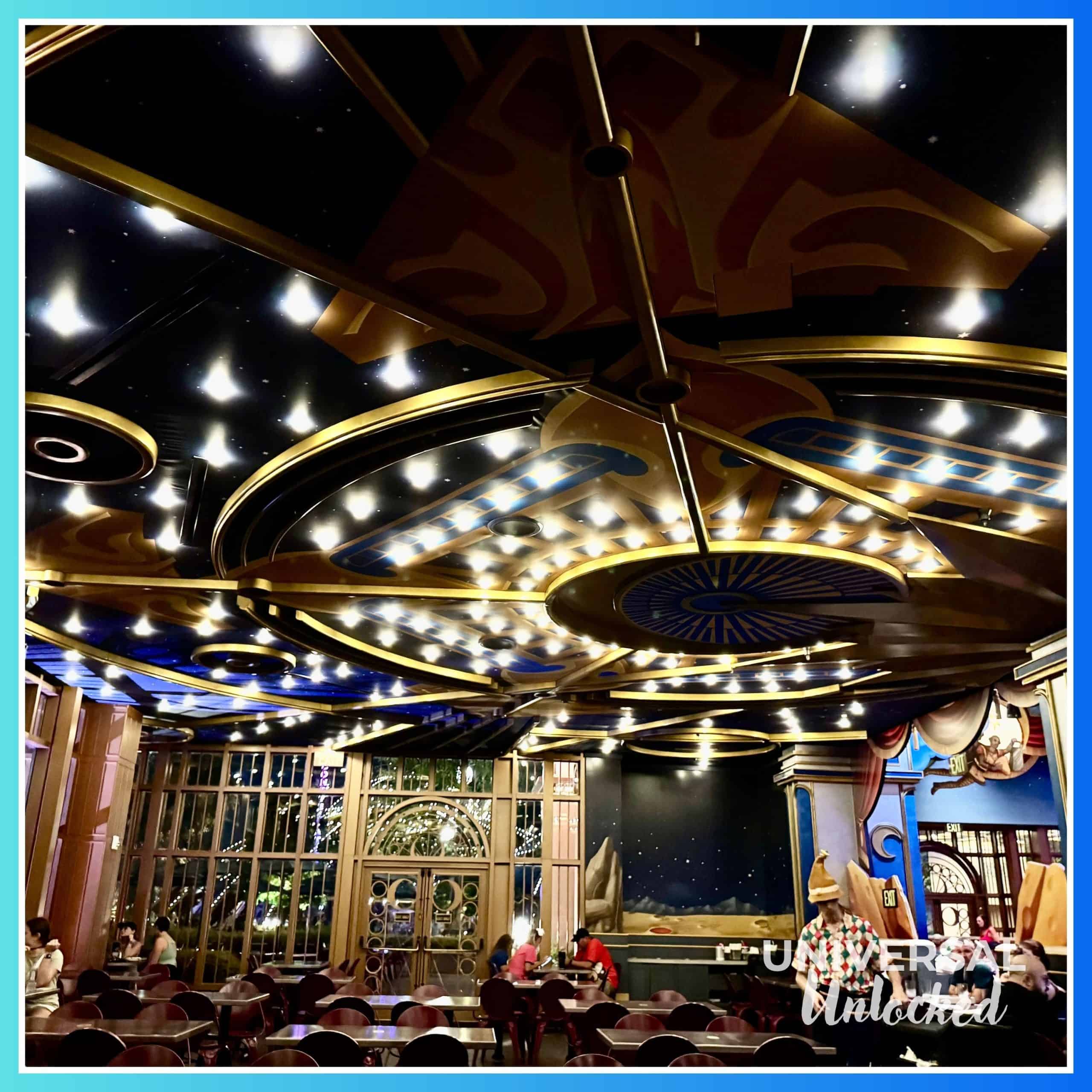 Inside Pizza Moon in Celestial Park