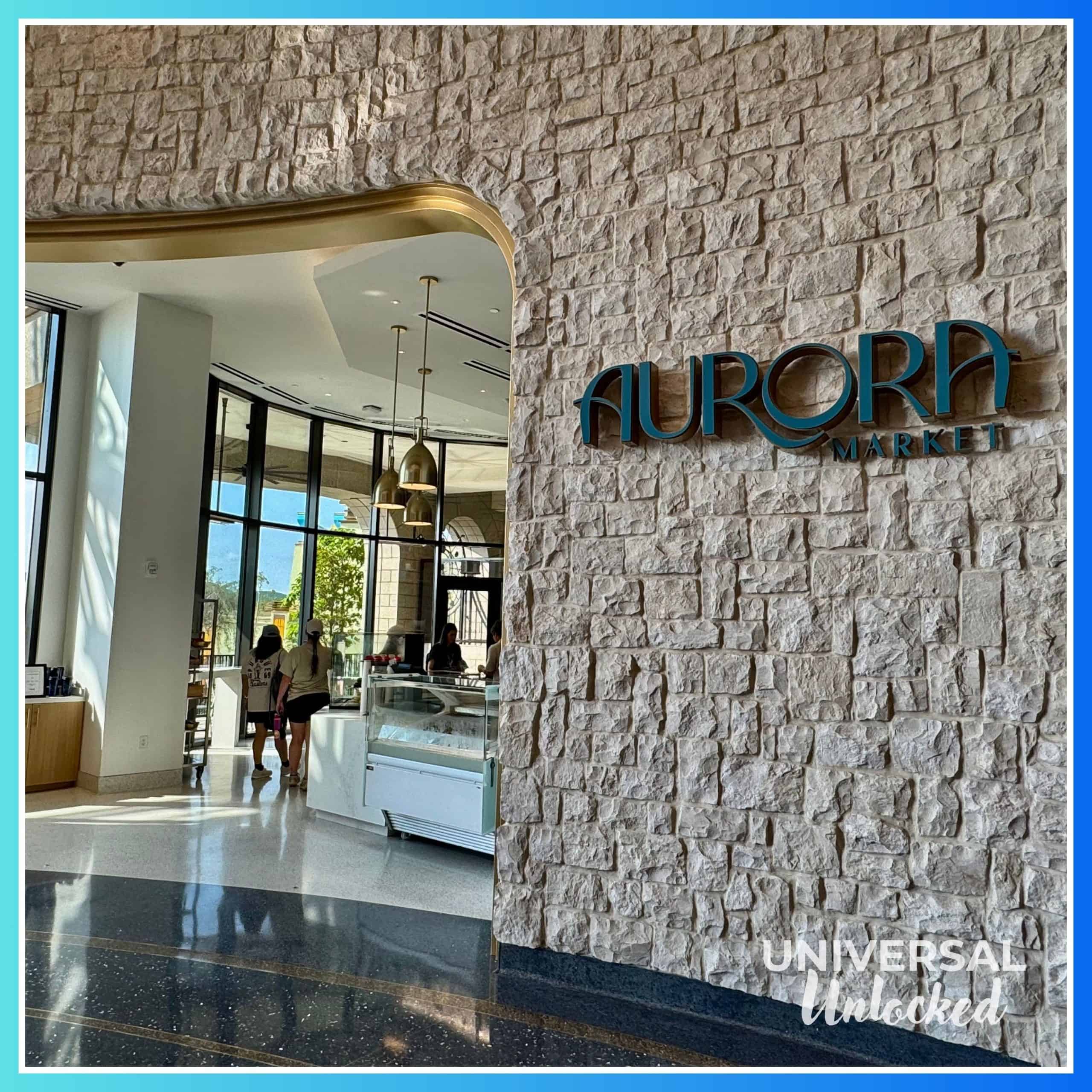 Outside the Aurora Market at the Helios Grand Hotel