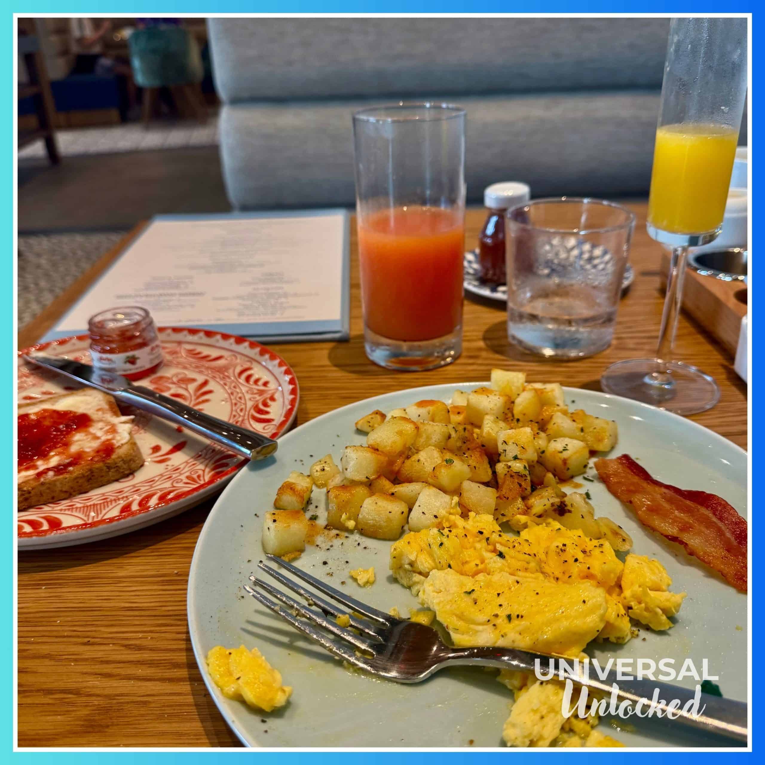 Breakfast meal at Flora Taverna at the Helios Grand Hotel