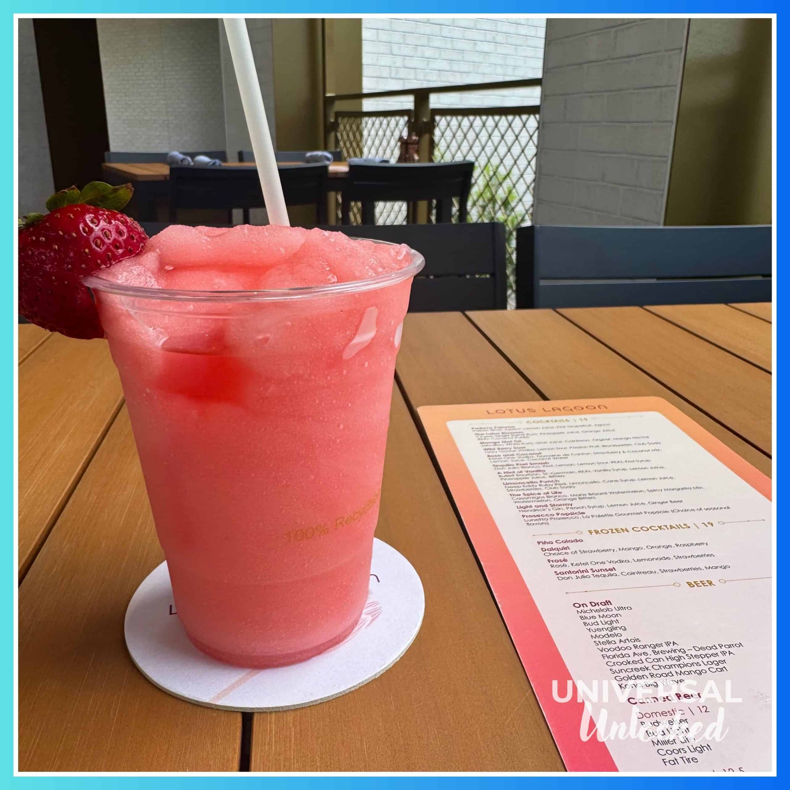 Bar drink at the Lotus Lagoon pool and bar at the Helios Grand Hotel