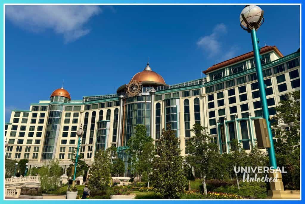 Universal's Helios Grand Hotel view from inside EPIC Universe