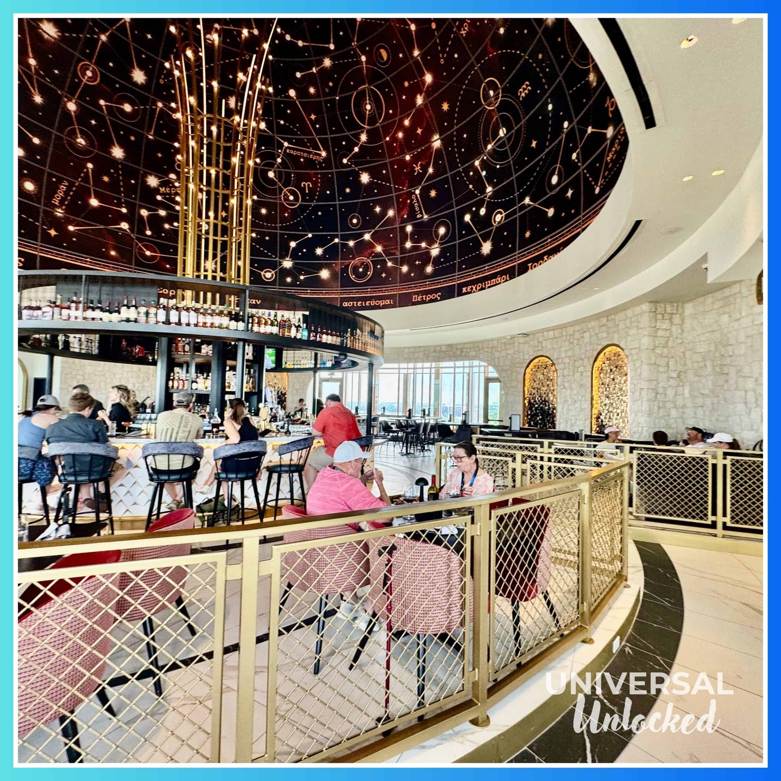 Interior decor at Bar Helios at the Helios Grand Hotel