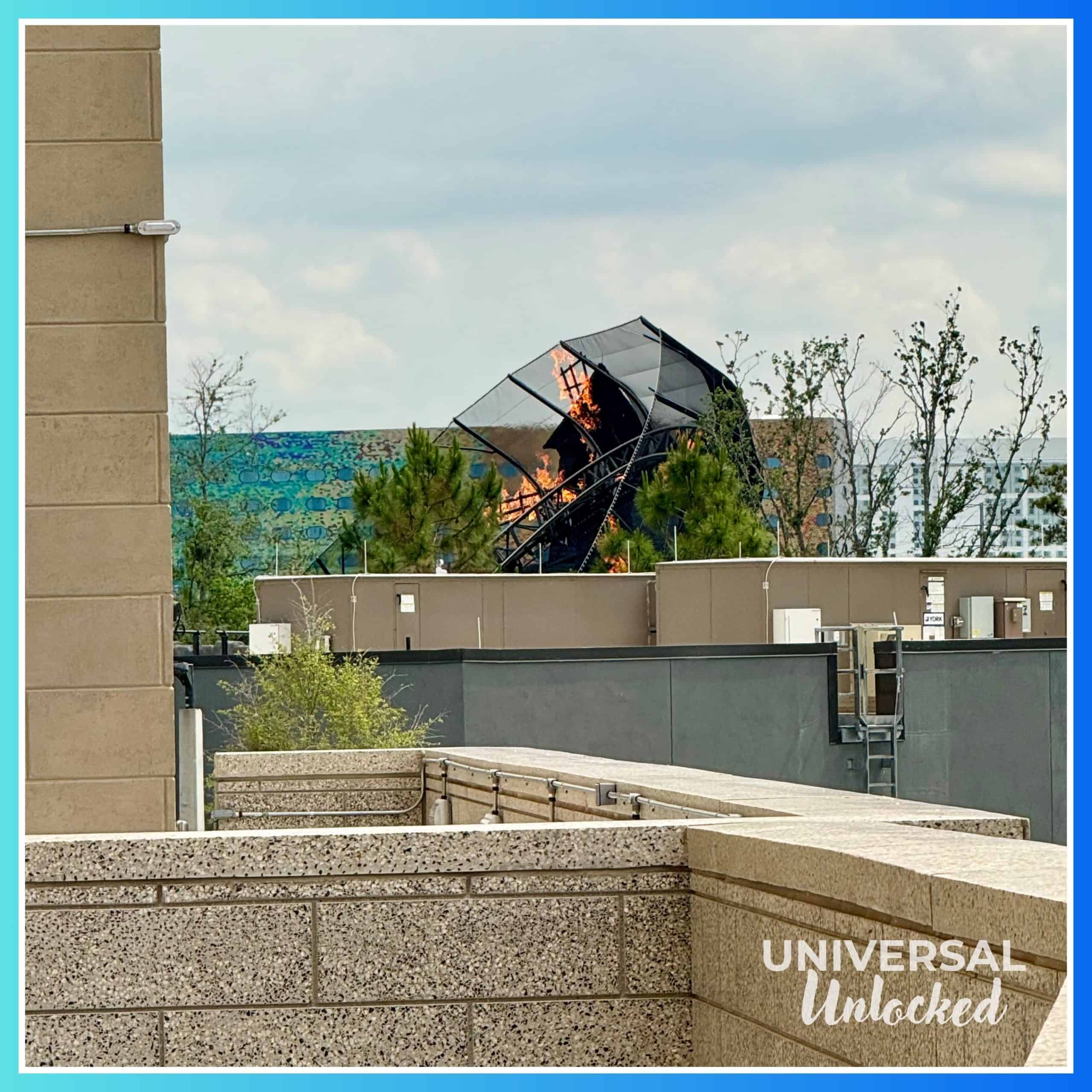 Views of Dark Universe at EPIC Universe from the Helios Grand Hotel pool walk