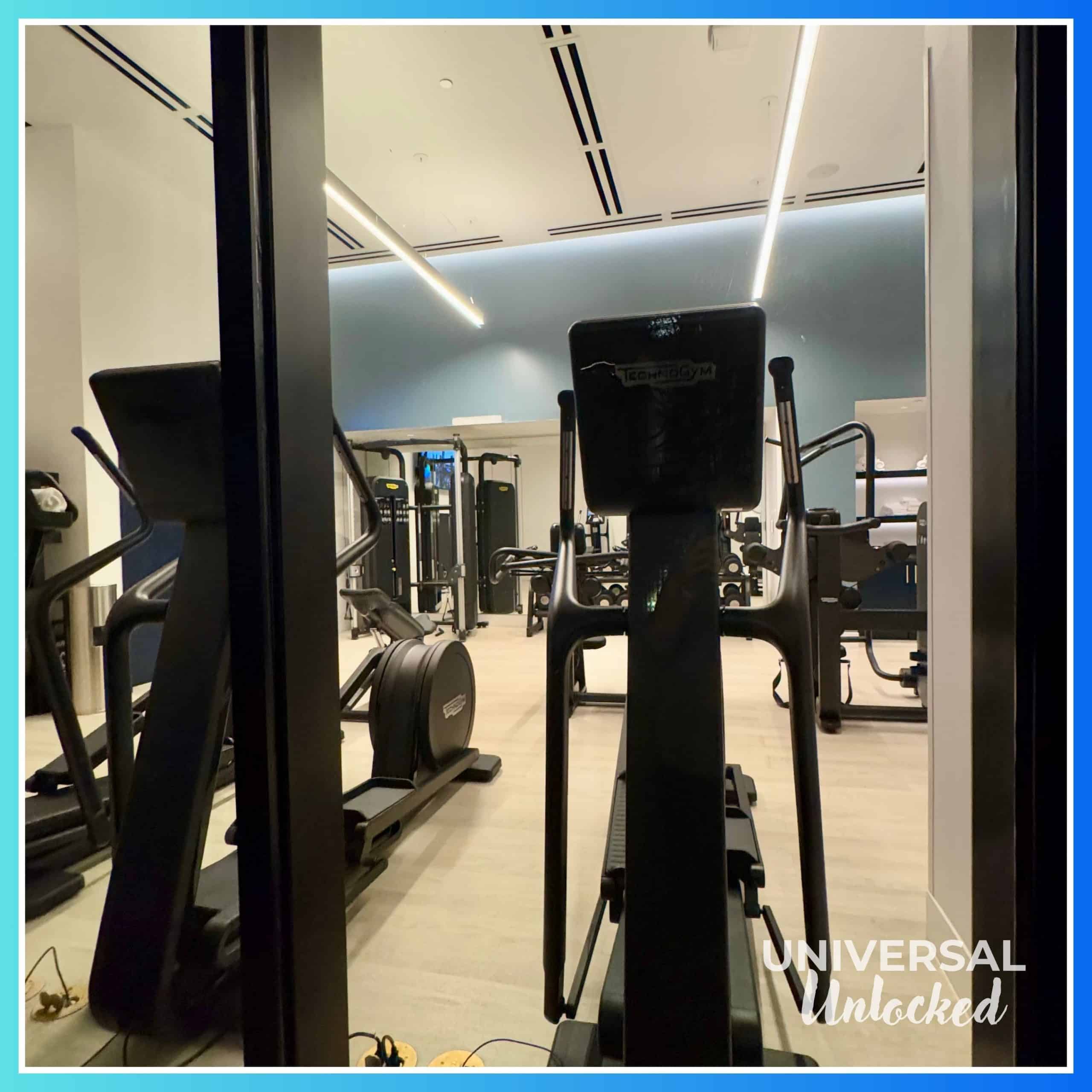 Fitness center at the Helios Grand Hotel