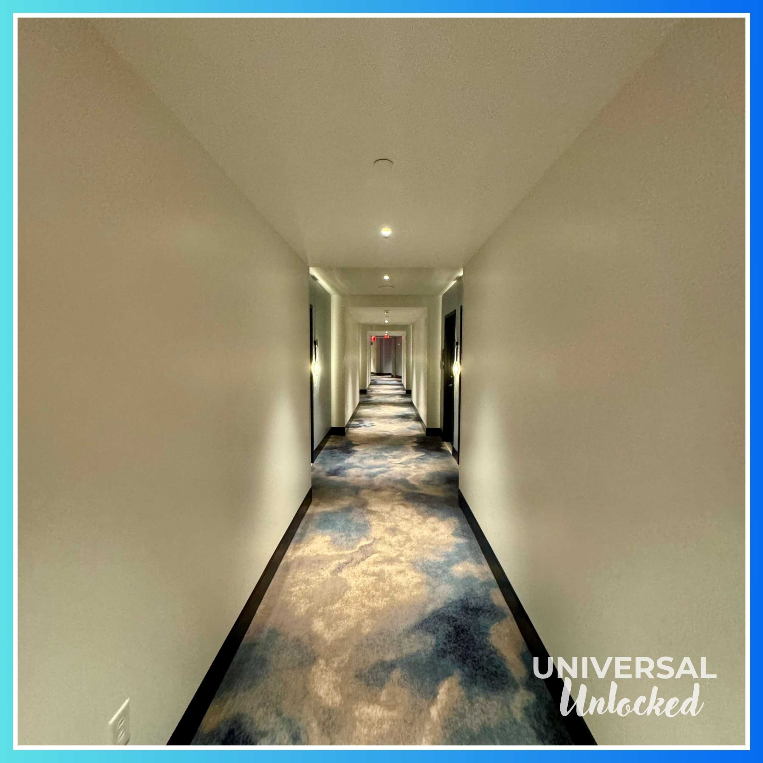 Guest rooms hallway at the Helios Grand Hotel