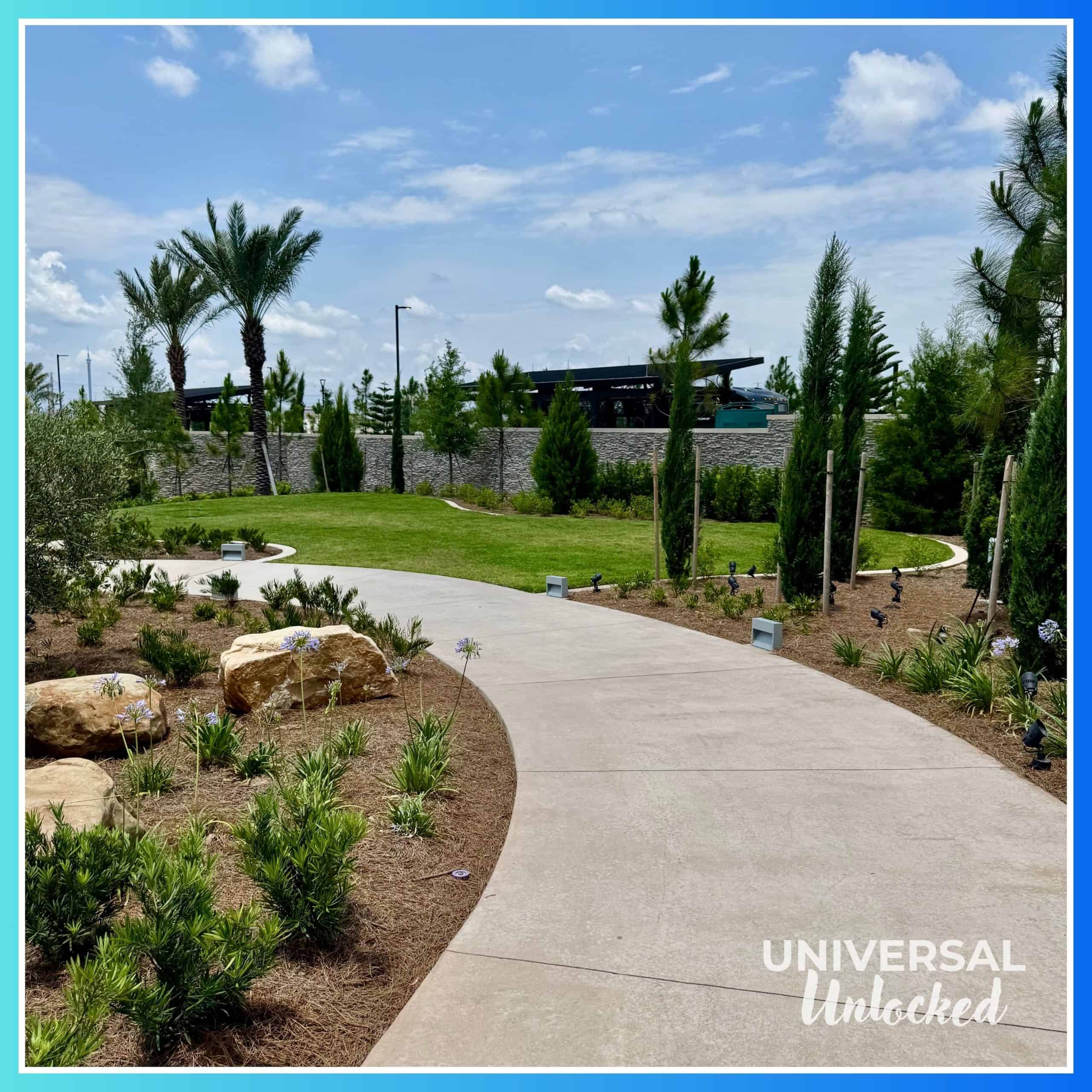 Walking path to the pool at the Helios Grand Hotel