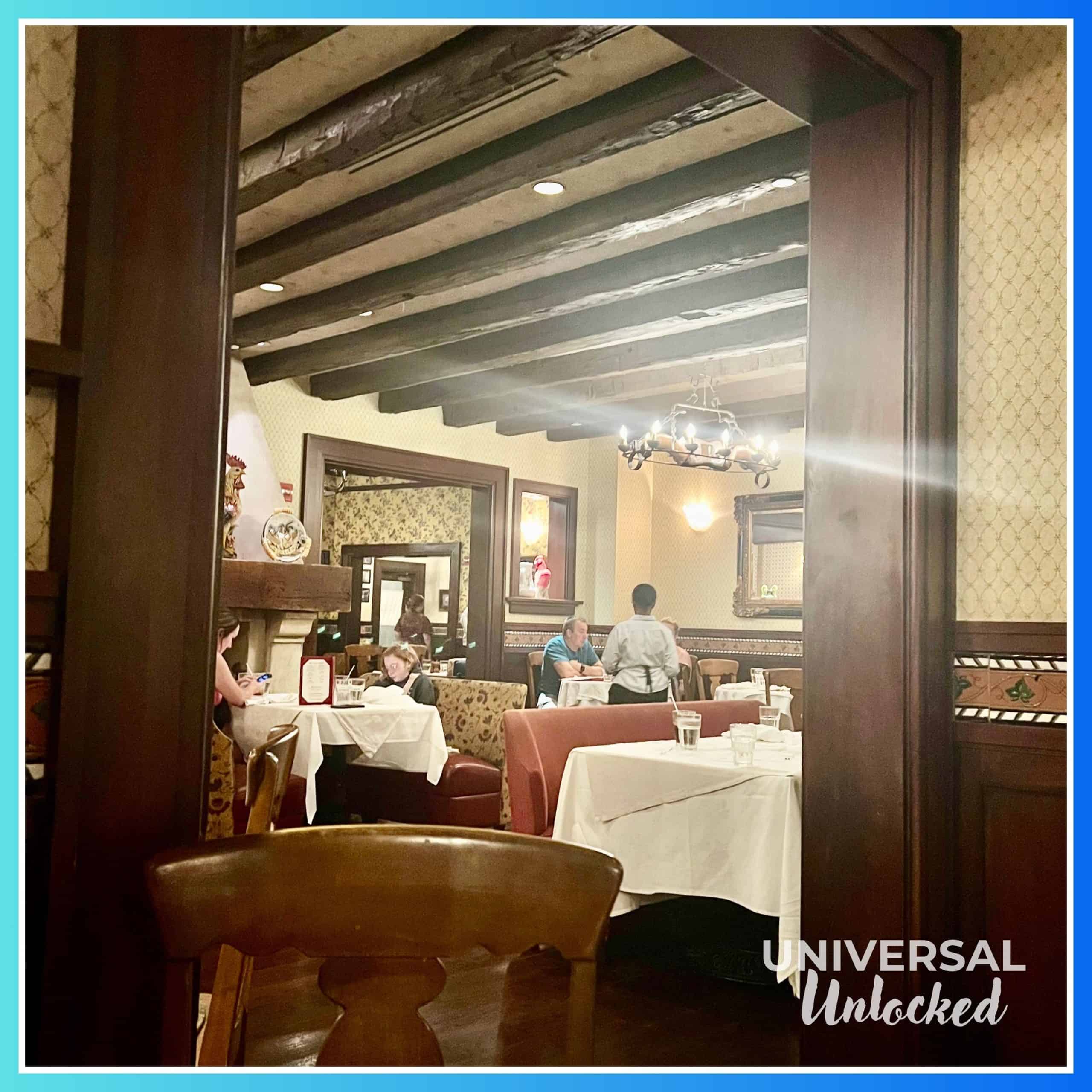 Mama Della's dining room at Portofino Bay Hotel