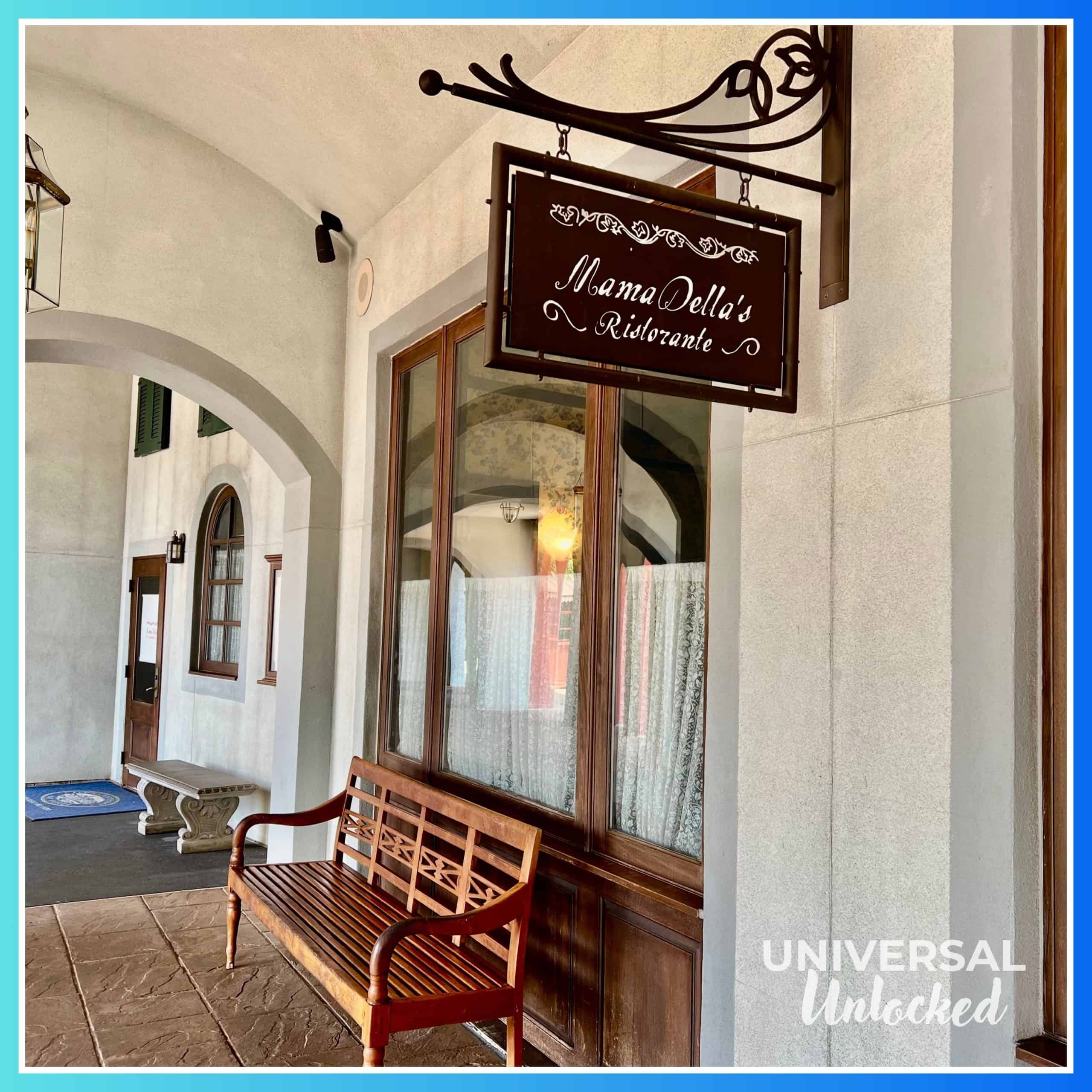 Mama Della's Ristorante storefront at Loews Portofino Bay Hotel