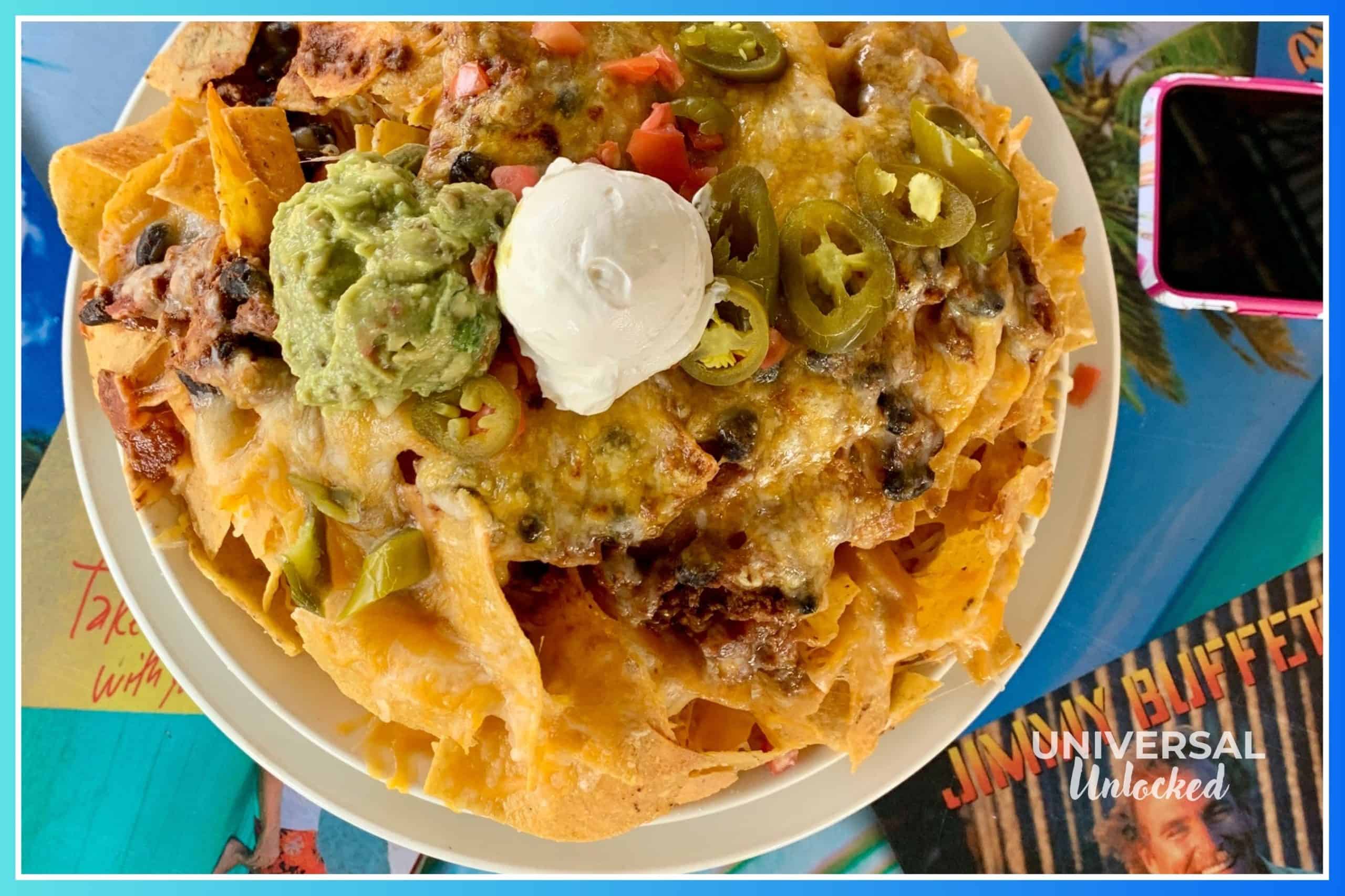 Gluten free Volcano Nachos at Jimmy Buffet's Margaritaville at Universal CityWalk Orlando