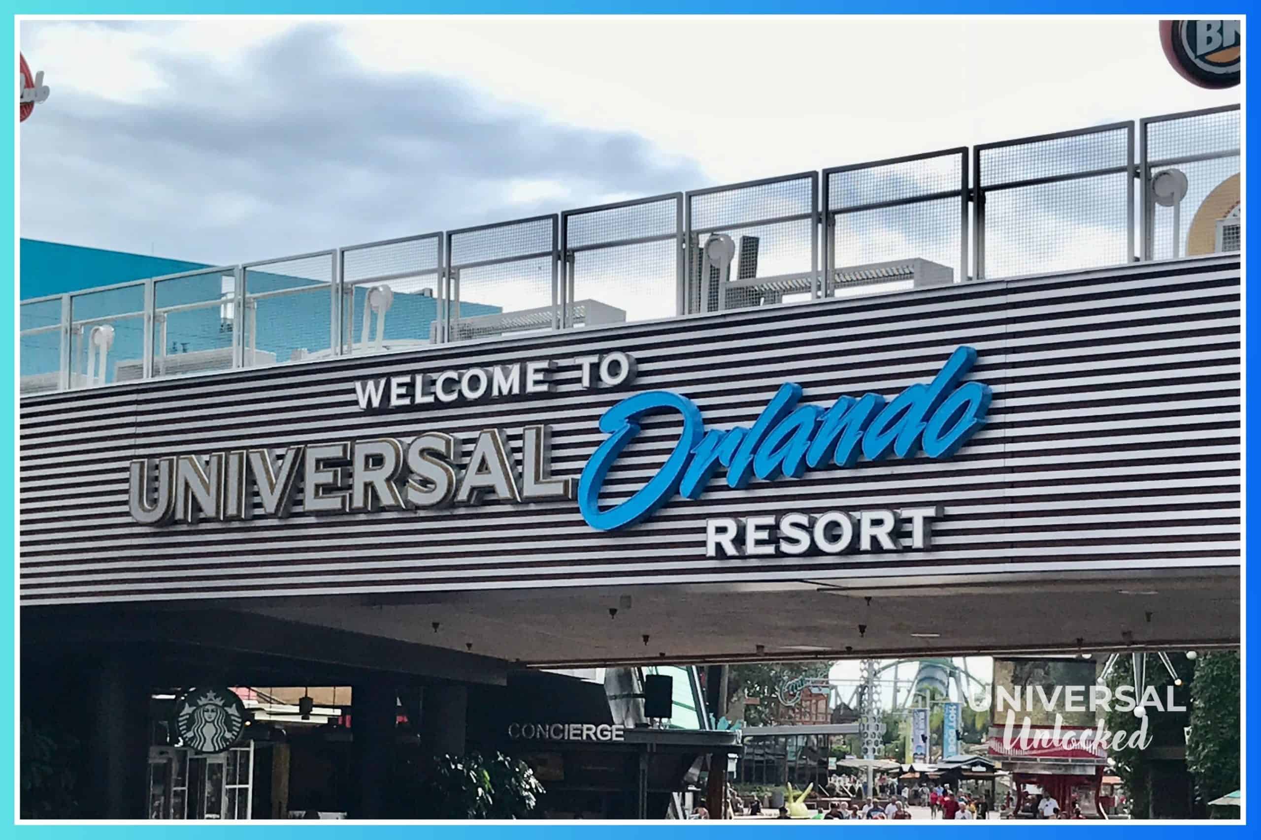 Universal Orlando Resort's old main sign at Universal CityWalk Orlando