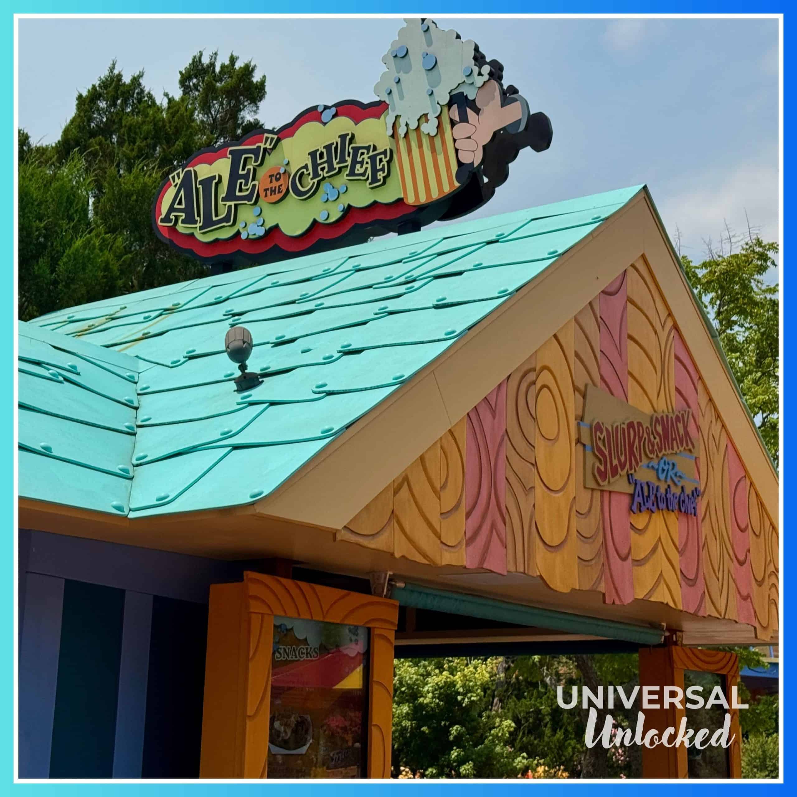 Ale to the Chief kiosk in the Toon Lagoon