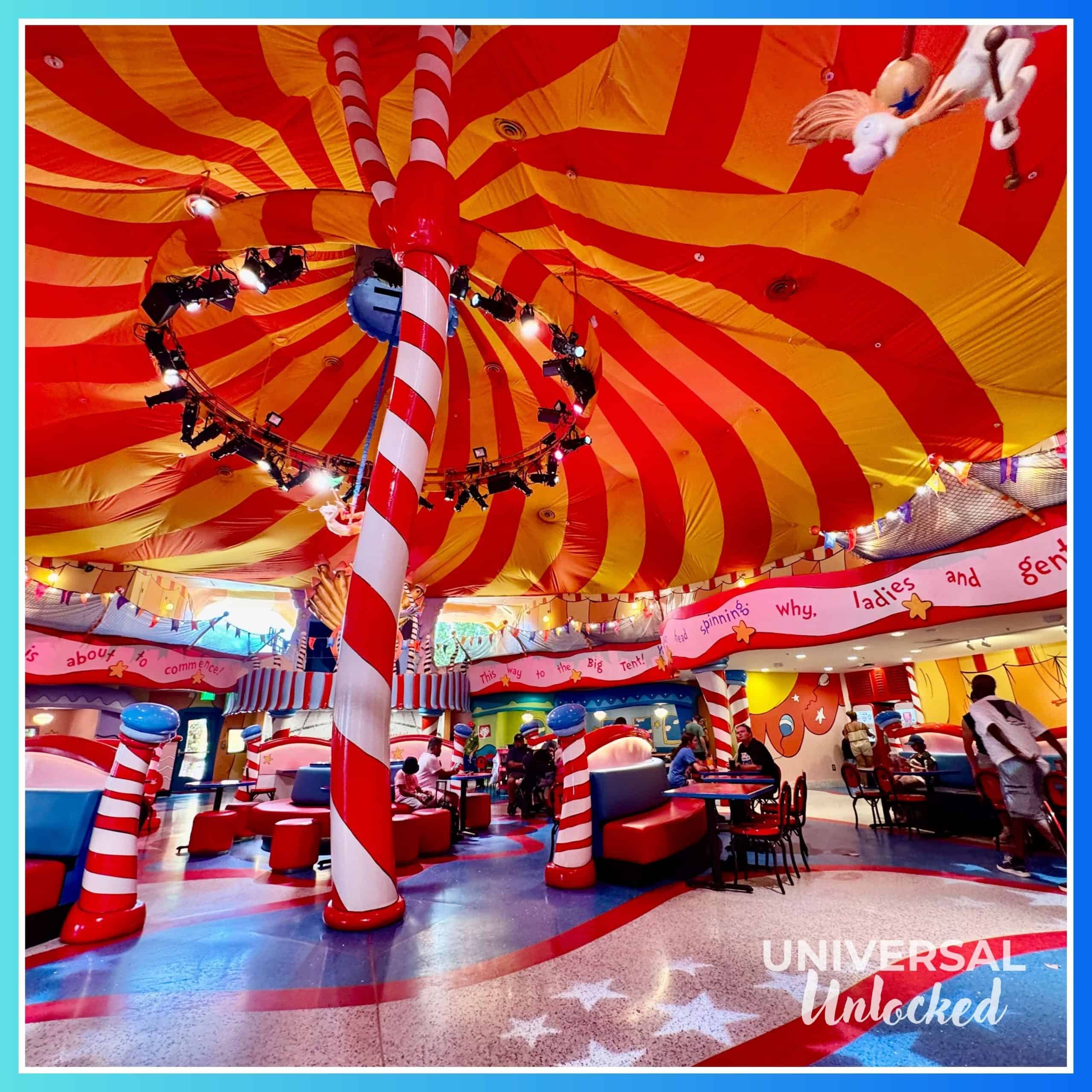 Inside the Circus McGurkus Cafe in Seuss Landing