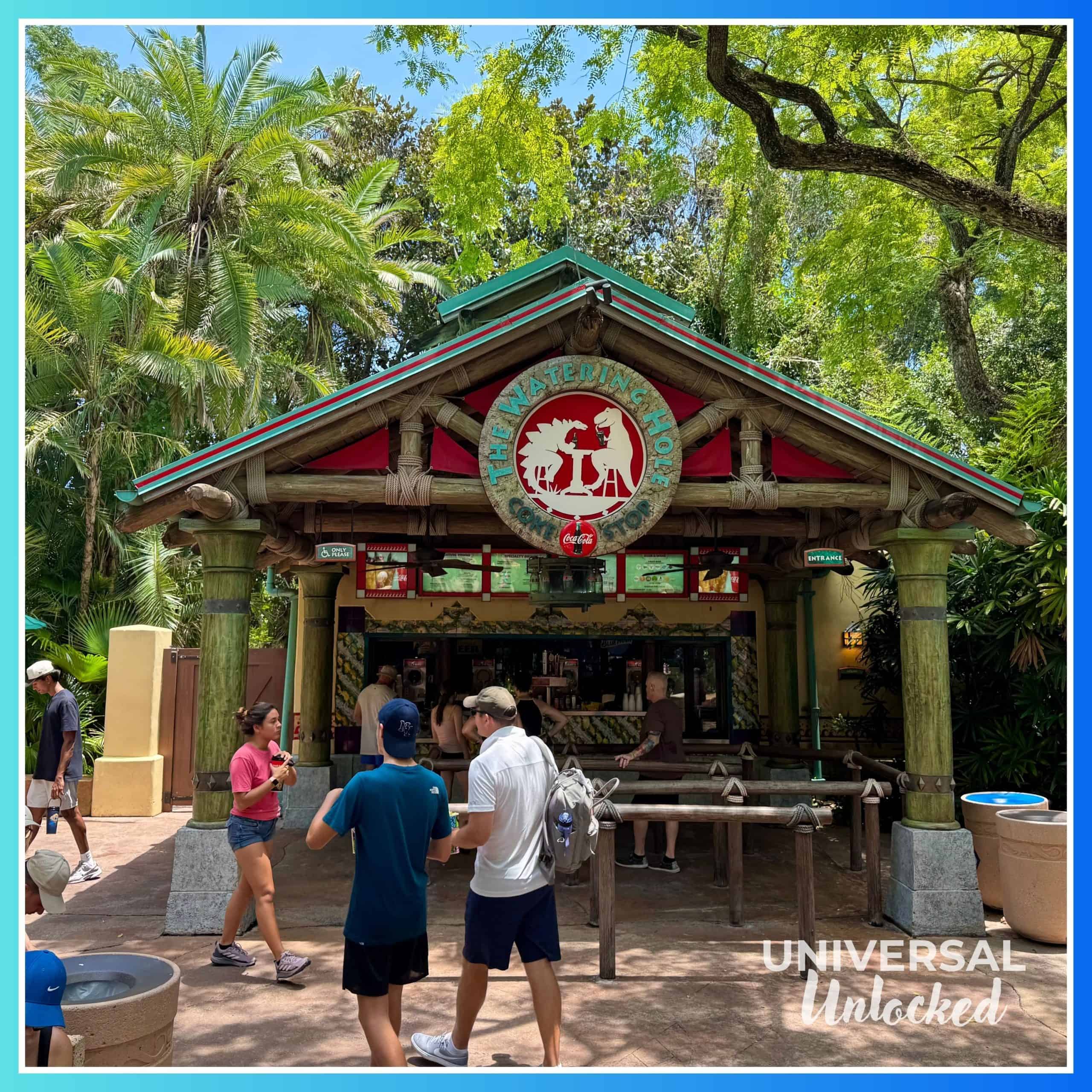 Watering Hole bar in Jurassic Park