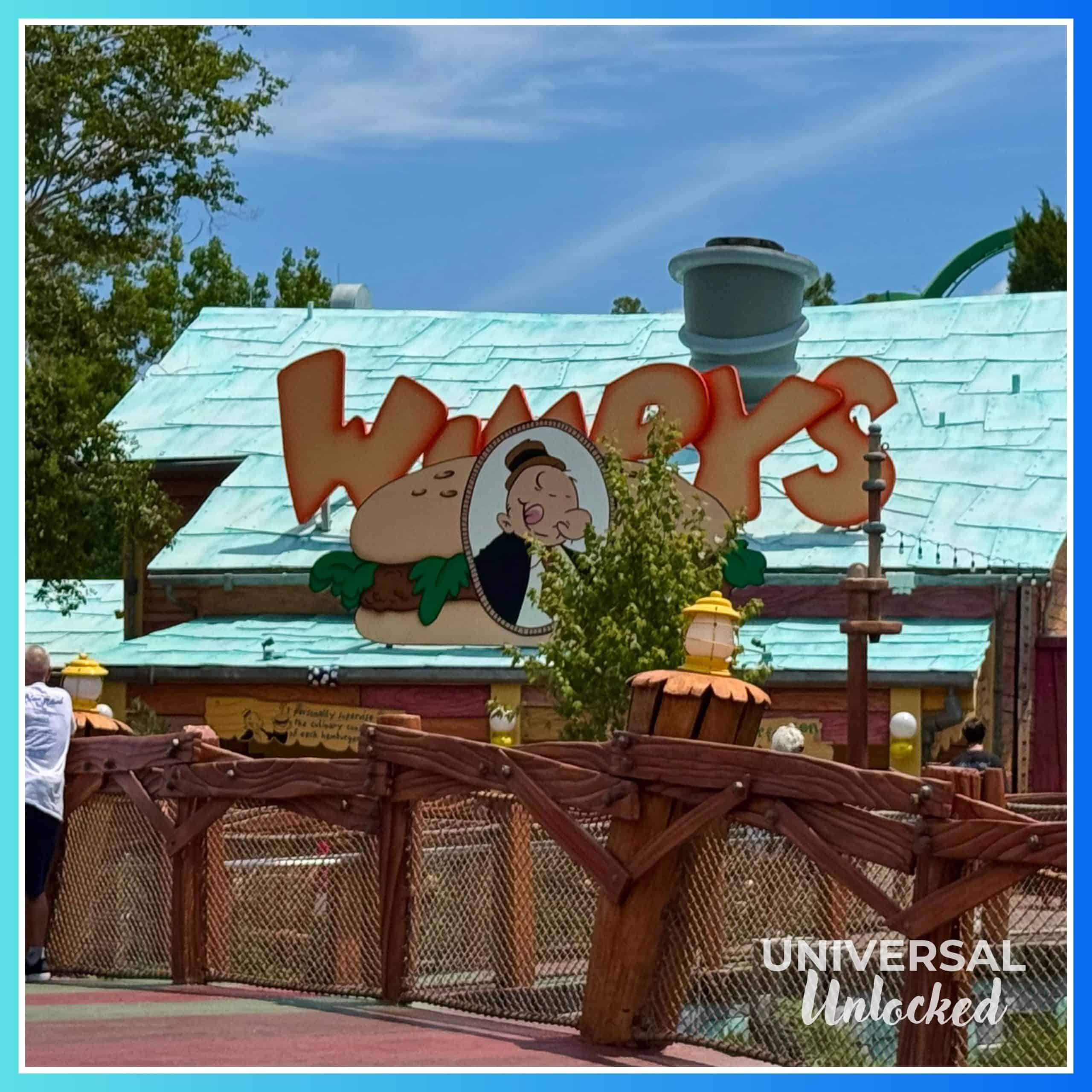 Wimpy's in the Toon Lagoon area of Islands of Adventure