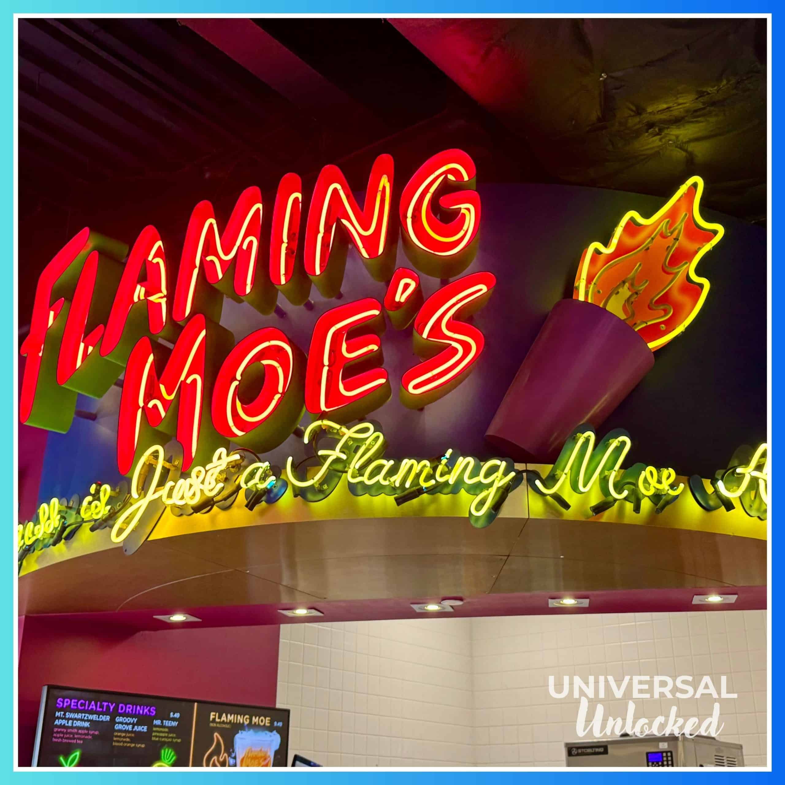 Flaming Moe's in the Moe's Tavern venue