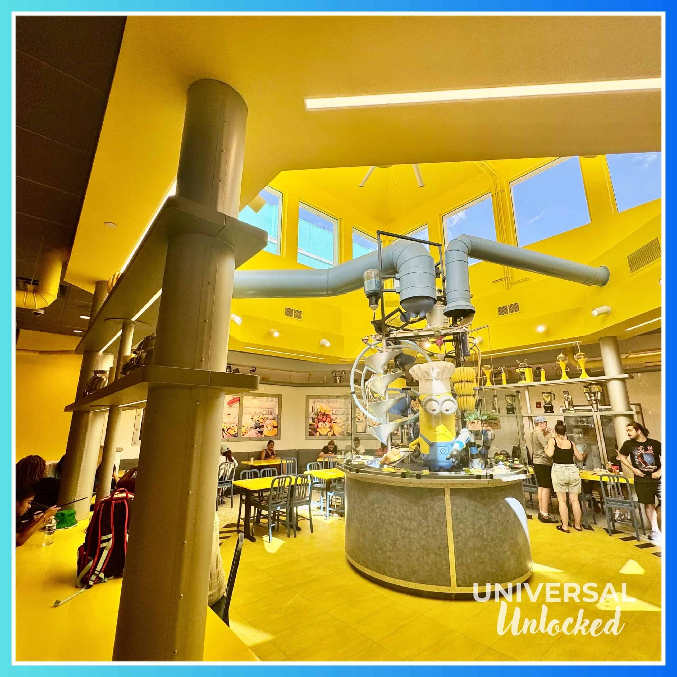Inside Minion Cafe at Universal Studios Florida
