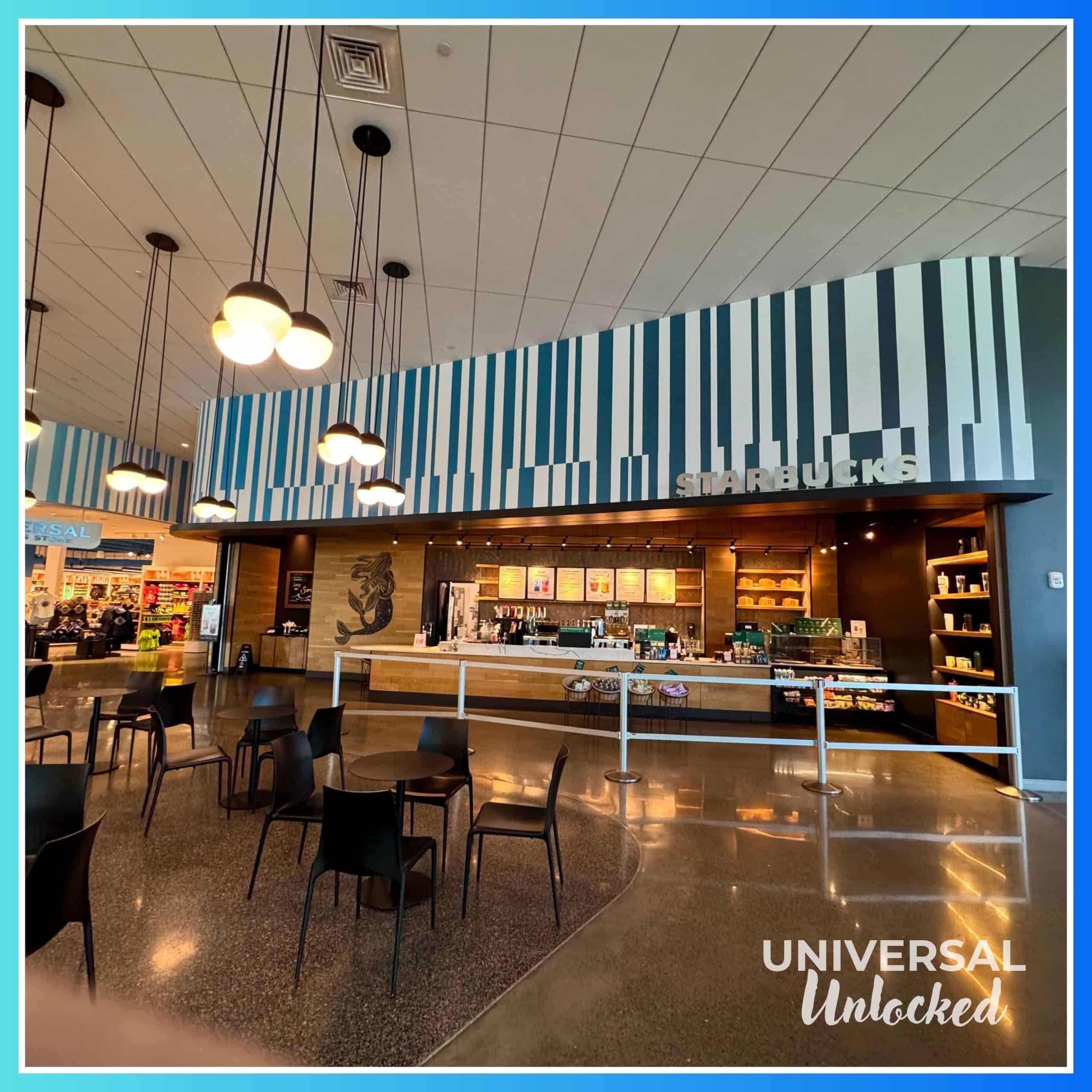 Starbucks in the Aventura Hotel lobby