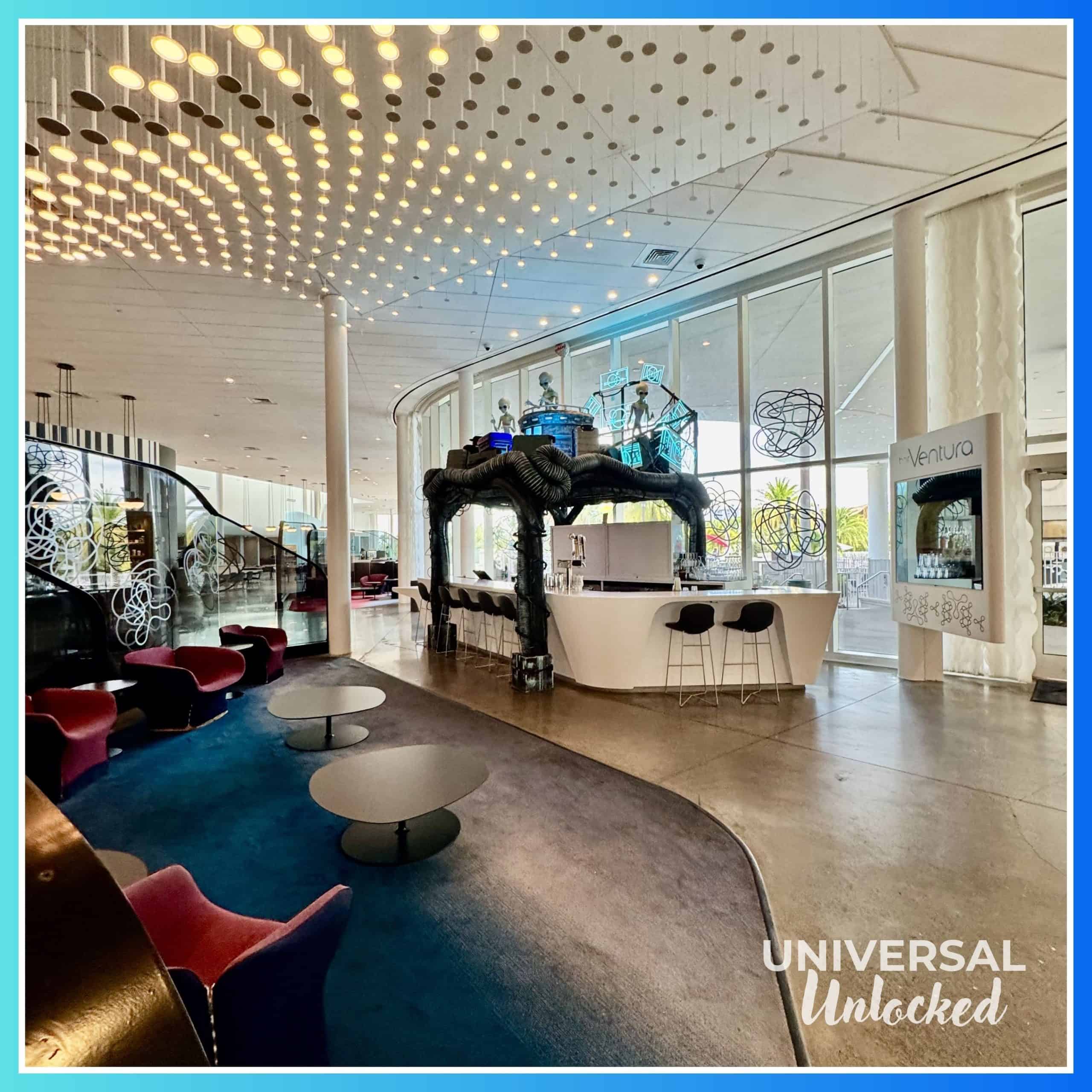 BarVentura, the lobby bar at the Aventura Hotel