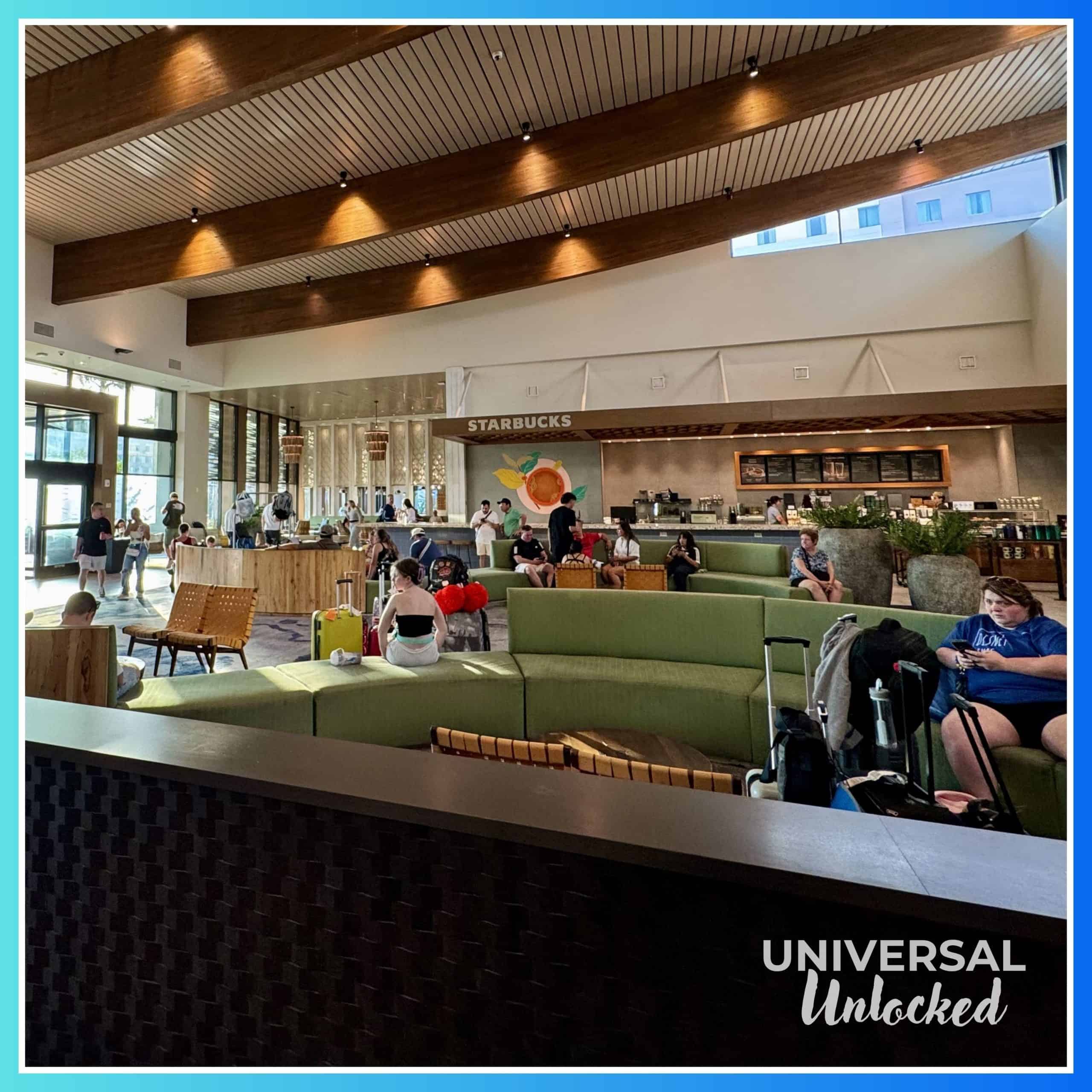 Lobby Starbucks at Dockside Inn and Suites