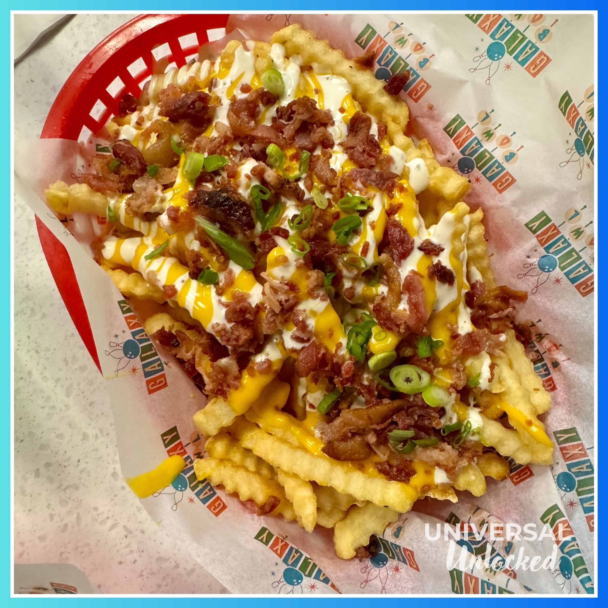 Gluten free fries at Galaxy Bowl at Cabana Bay Beach Resort