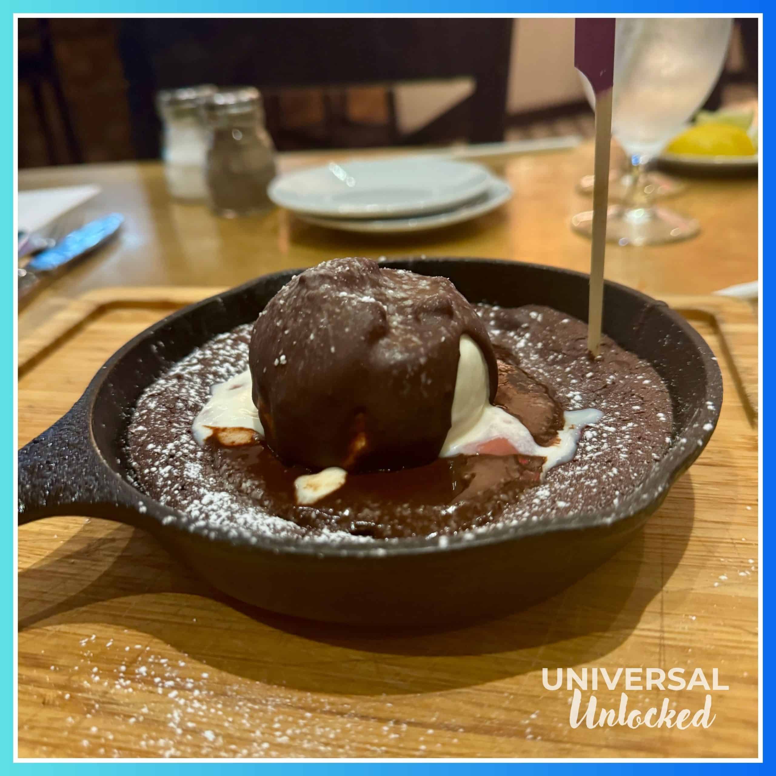 Flourless chocolate cake at Vivo Italian Kitchen