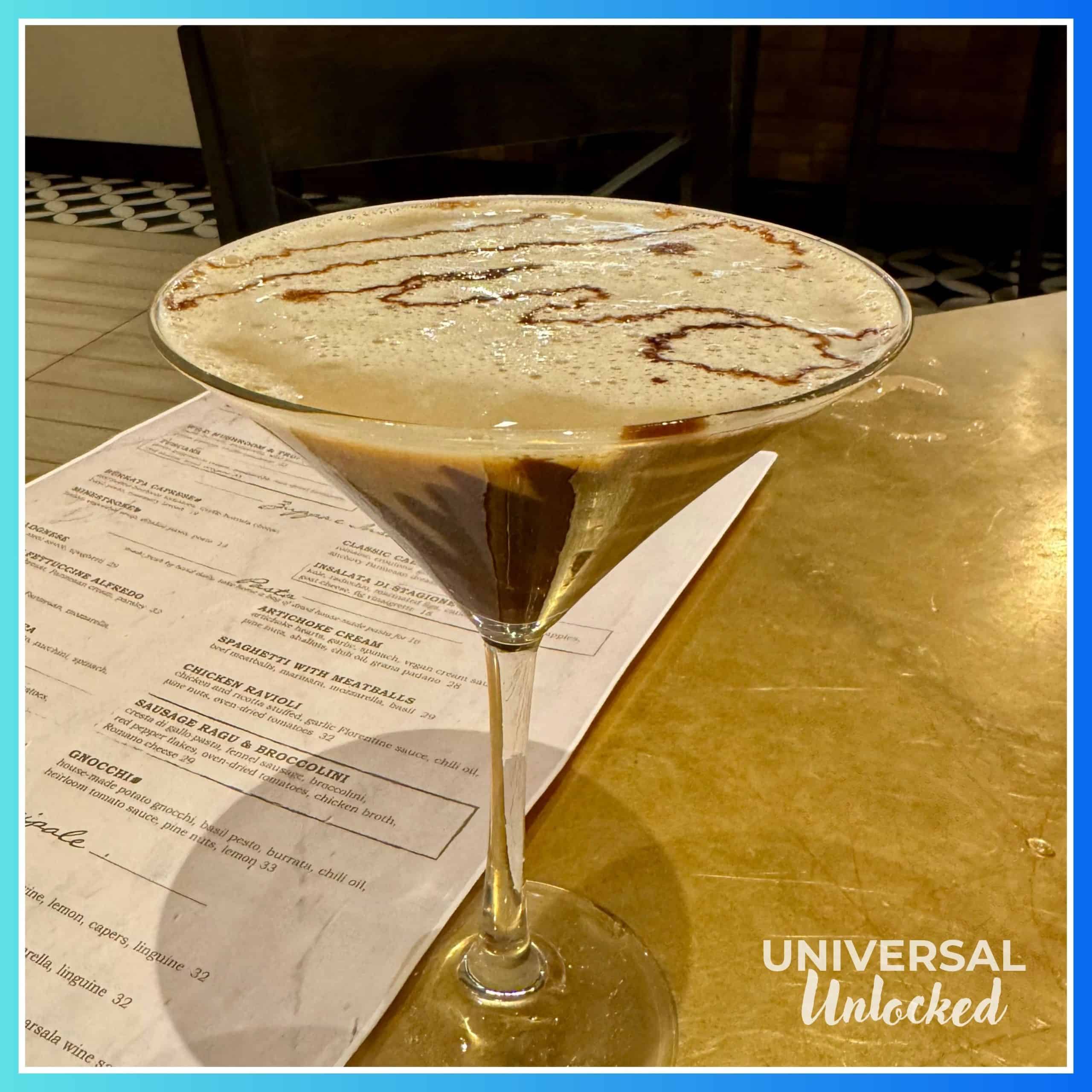 Espresso martini at Vivo Italian Kitchen