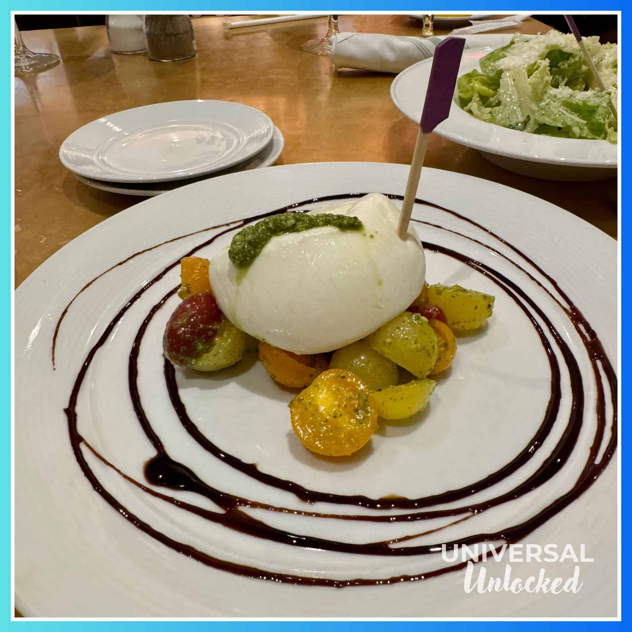 Caesar and burrata salads at Vivo Italian Kitchen