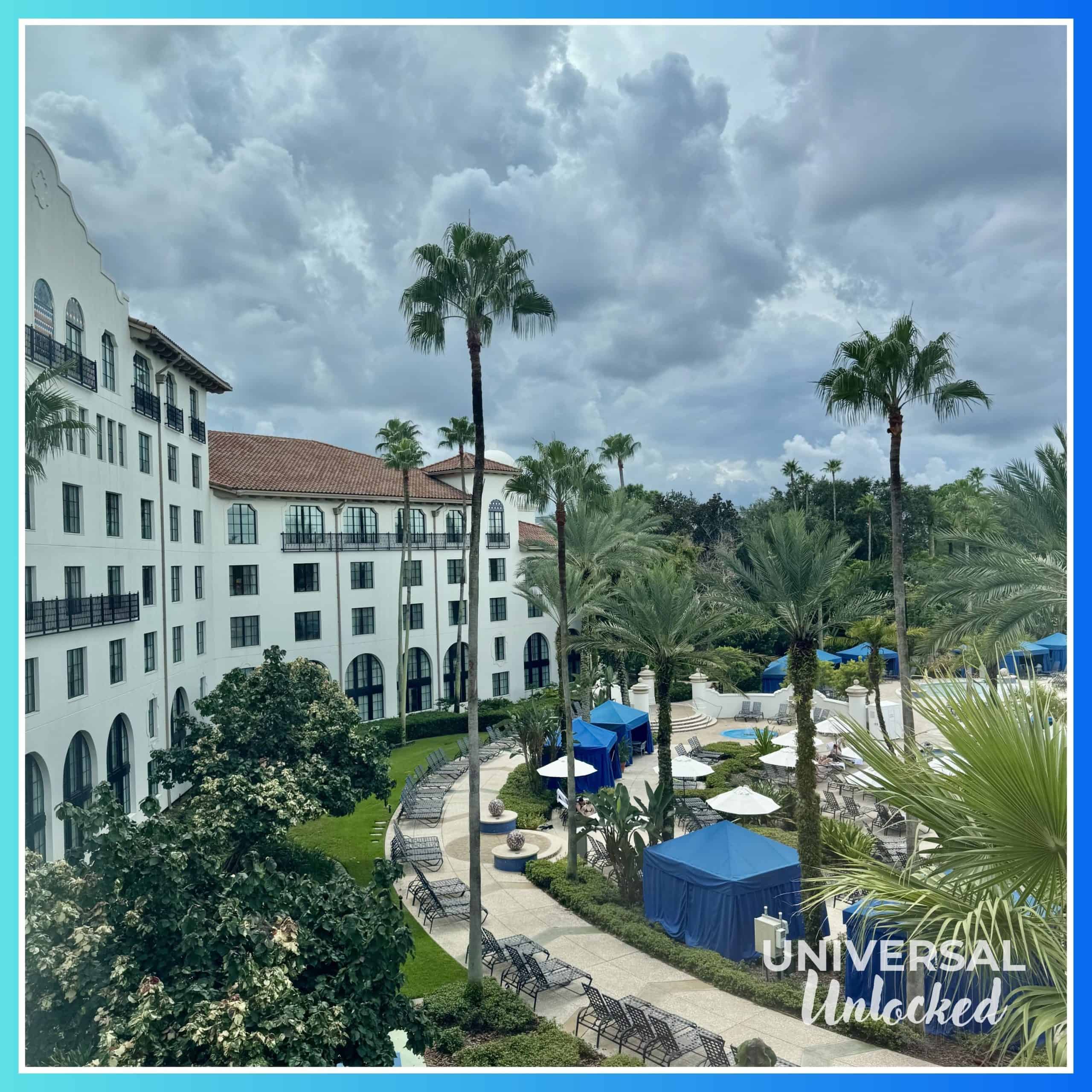 Pool view at the Hard Rock Hotel Orlando