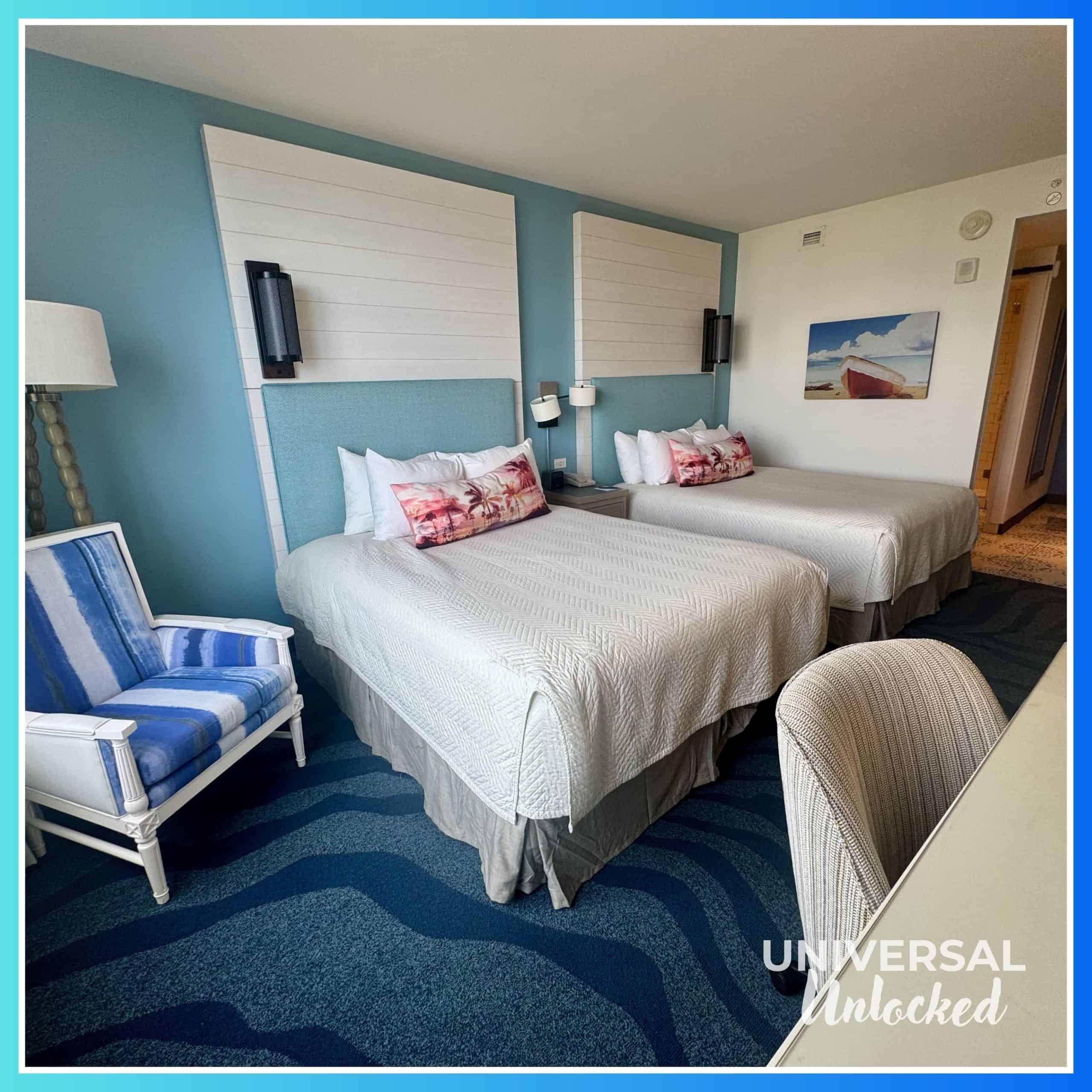 Lagoon view room at Loews Sapphire Falls Resort