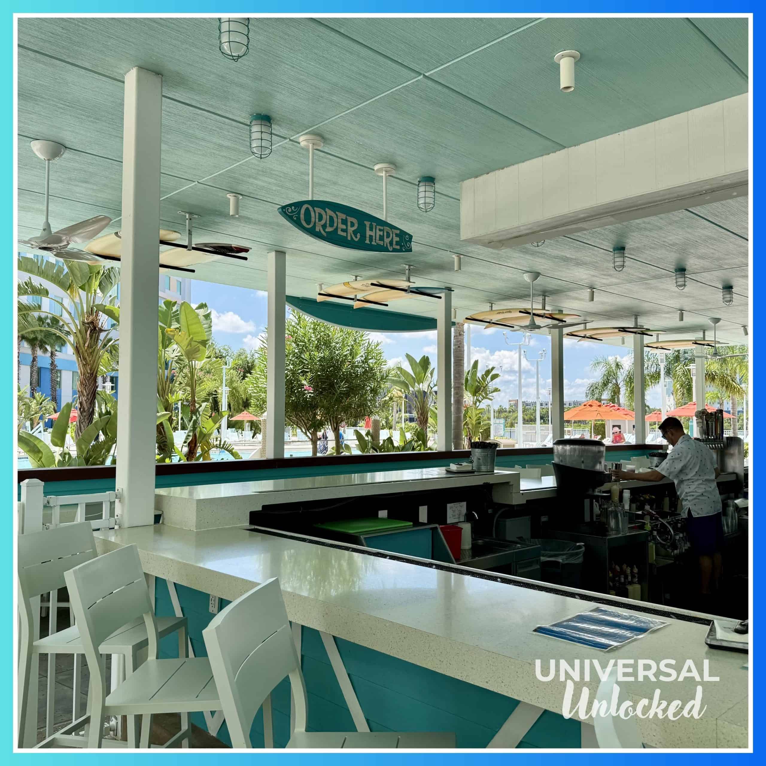 Sand Bar, the poolside bar at Surfside Inn and Suites